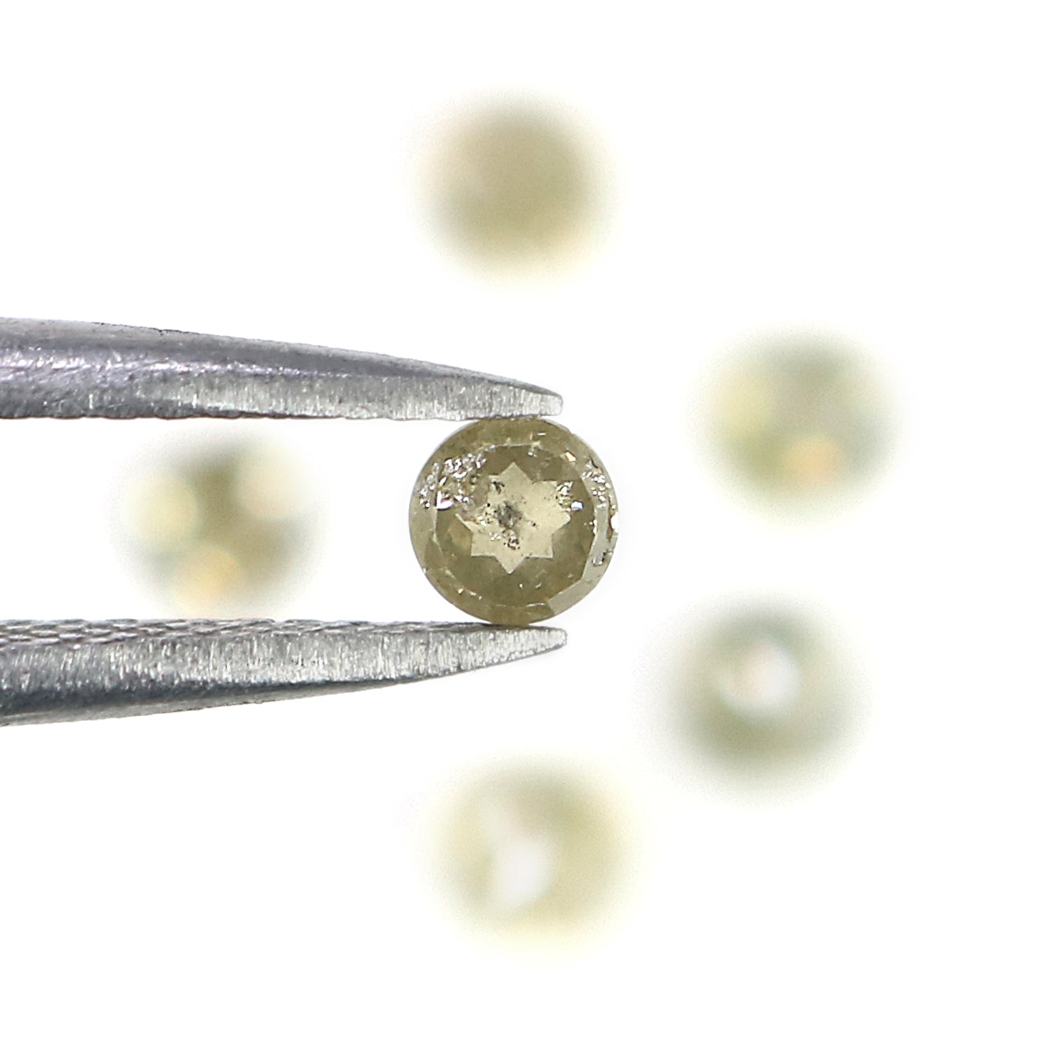 1.16 CT Natural Loose Round Rose Cut Diamond Grey Color Round Shape Diamond 3.10 MM Natural Loose Grey Color Round Rose Cut Diamond KQ204