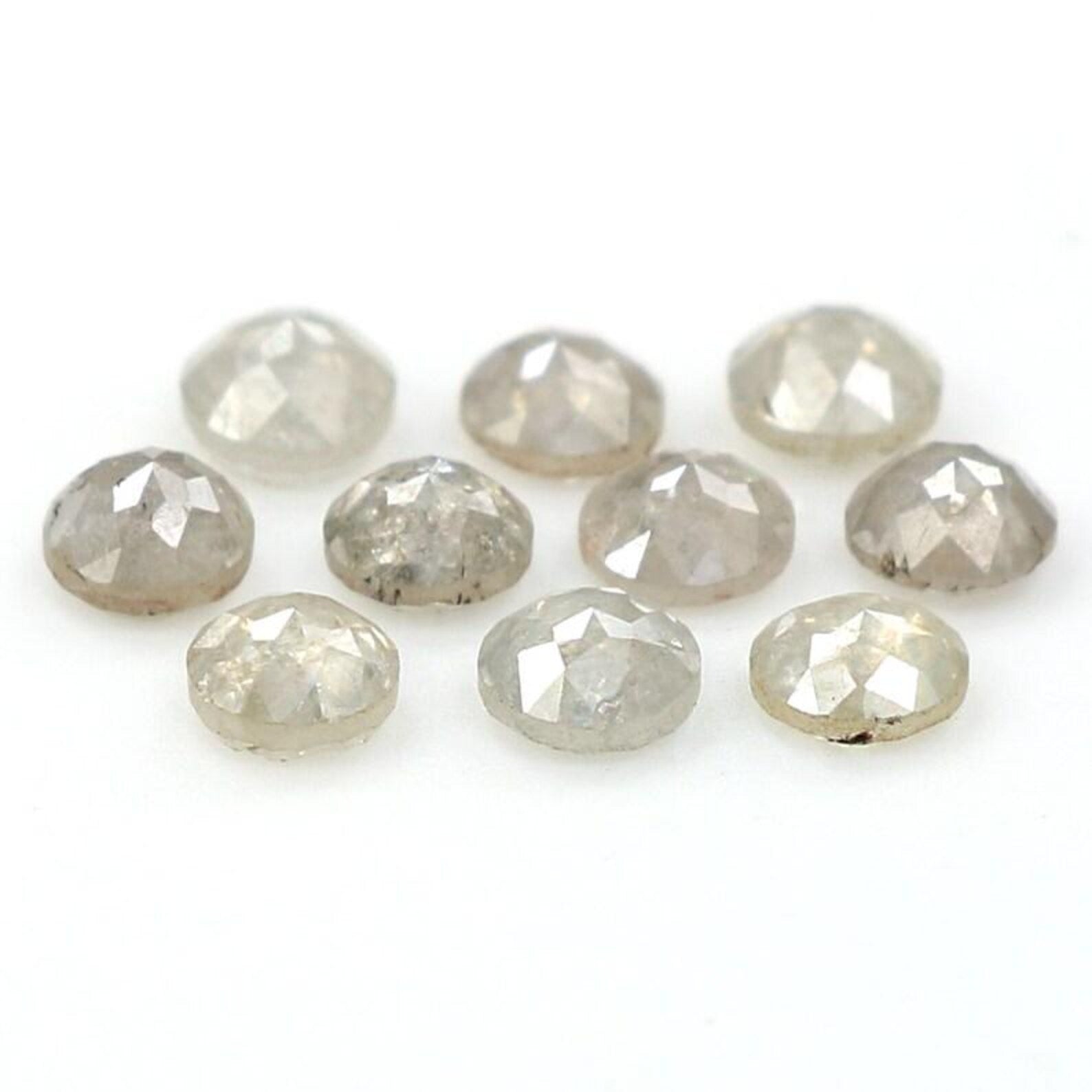 1.12 CT Natural Loose Round Shape Diamond Salt And Pepper Round Cut Diamond 2.70 MM Natural Diamond Grey Color Round Rose Cut Diamond NQ1655