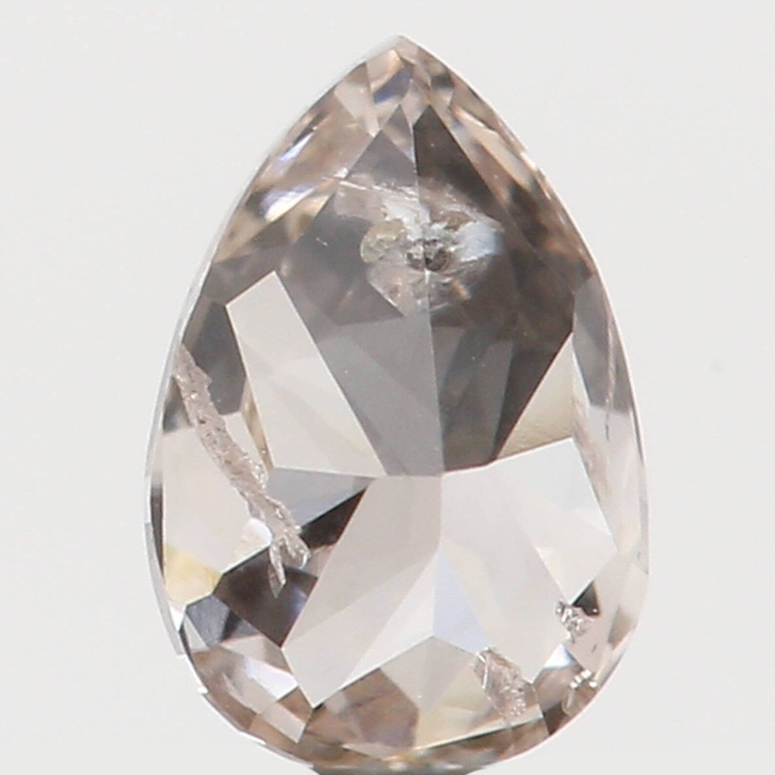 0.14 Ct Natural Loose Pear Shape Diamond Brown Color Pear Cut Diamond 4.00 MM Natural Loose Diamond Brown Pear Brilliant Cut Diamond N7269