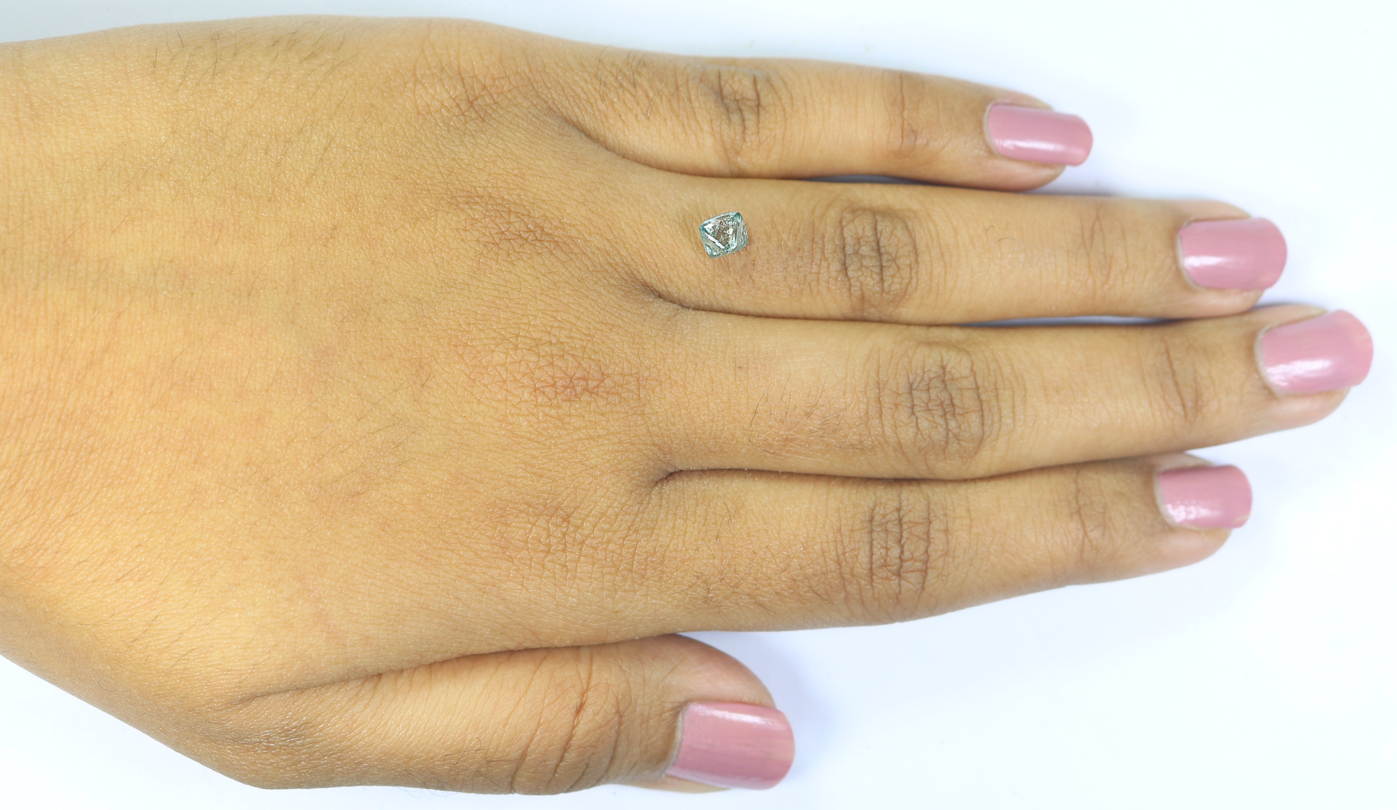 1.06 CT Natural Loose Rough Shape Diamond Blue Color Rough Uncut Diamond 6.40 MM Natural Loose Blue Color Rough Irregular Cut Diamond N2624