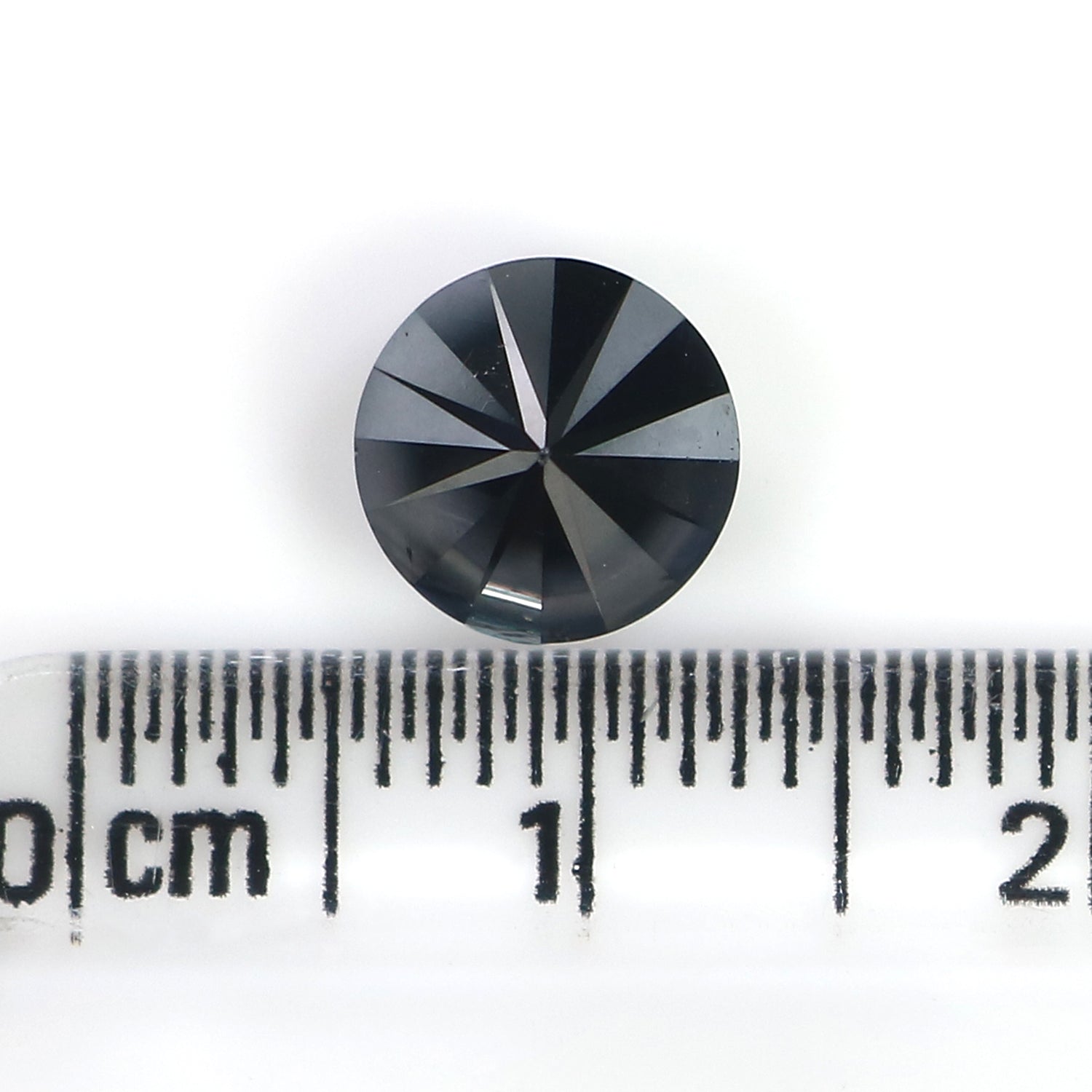 2.13 Ct Natural Loose Round Diamond Black Color Round Diamond 7.55 MM Natural Loose Diamond Black Color Round Brilliant Cut Diamond LC08