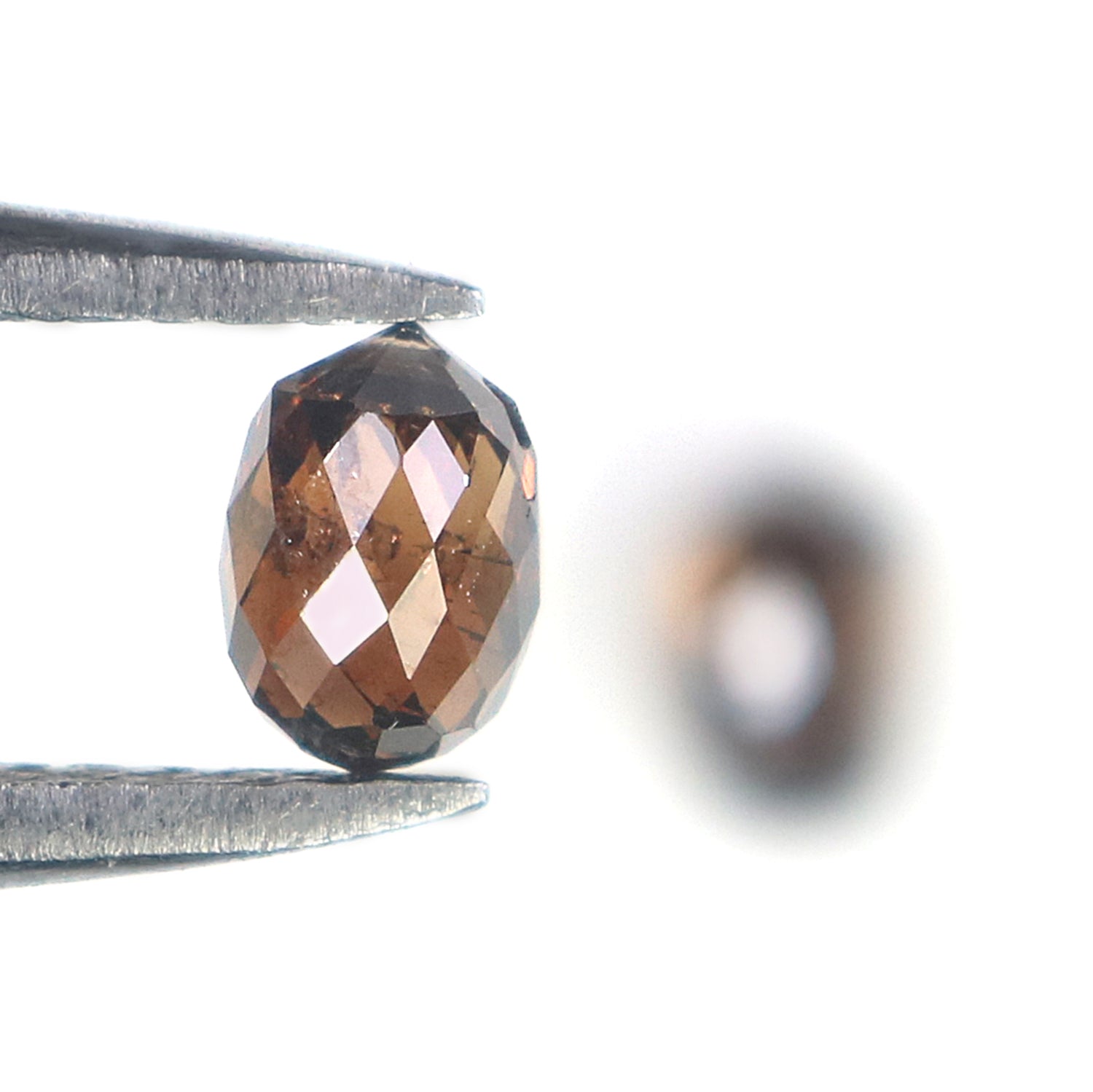 0.89 Ct Natural Loose Briolette Shape Diamond Brown Color Drop Diamond 4.55 MM Natural Loose Brown Color Diamond Briolette Cut Diamond L9910