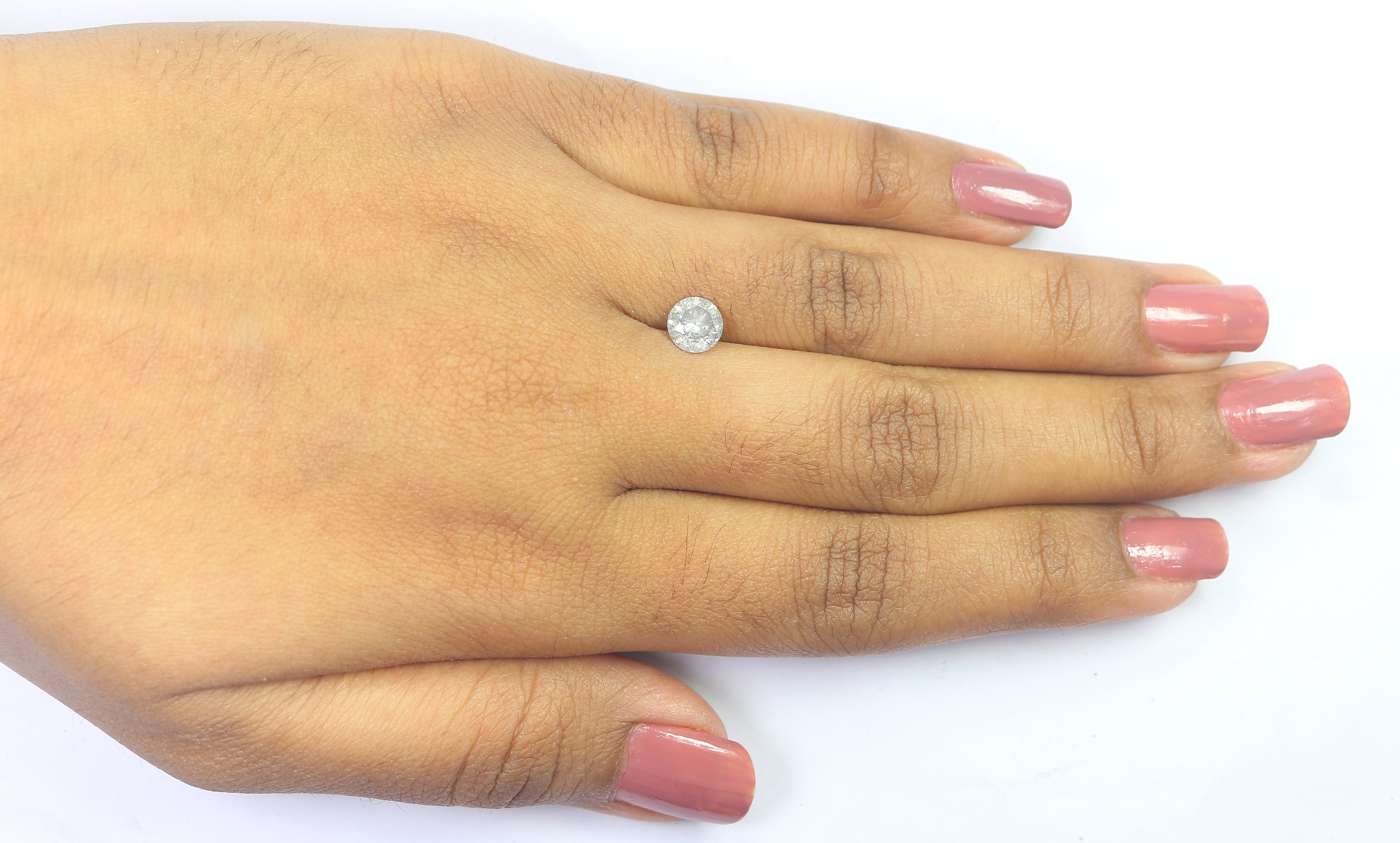 0.96 CT Natural Loose Round Shape Diamond Grey Color Round Cut Diamond 6.05 MM Natural Loose Diamond Round Brilliant Cut Diamond LQ262