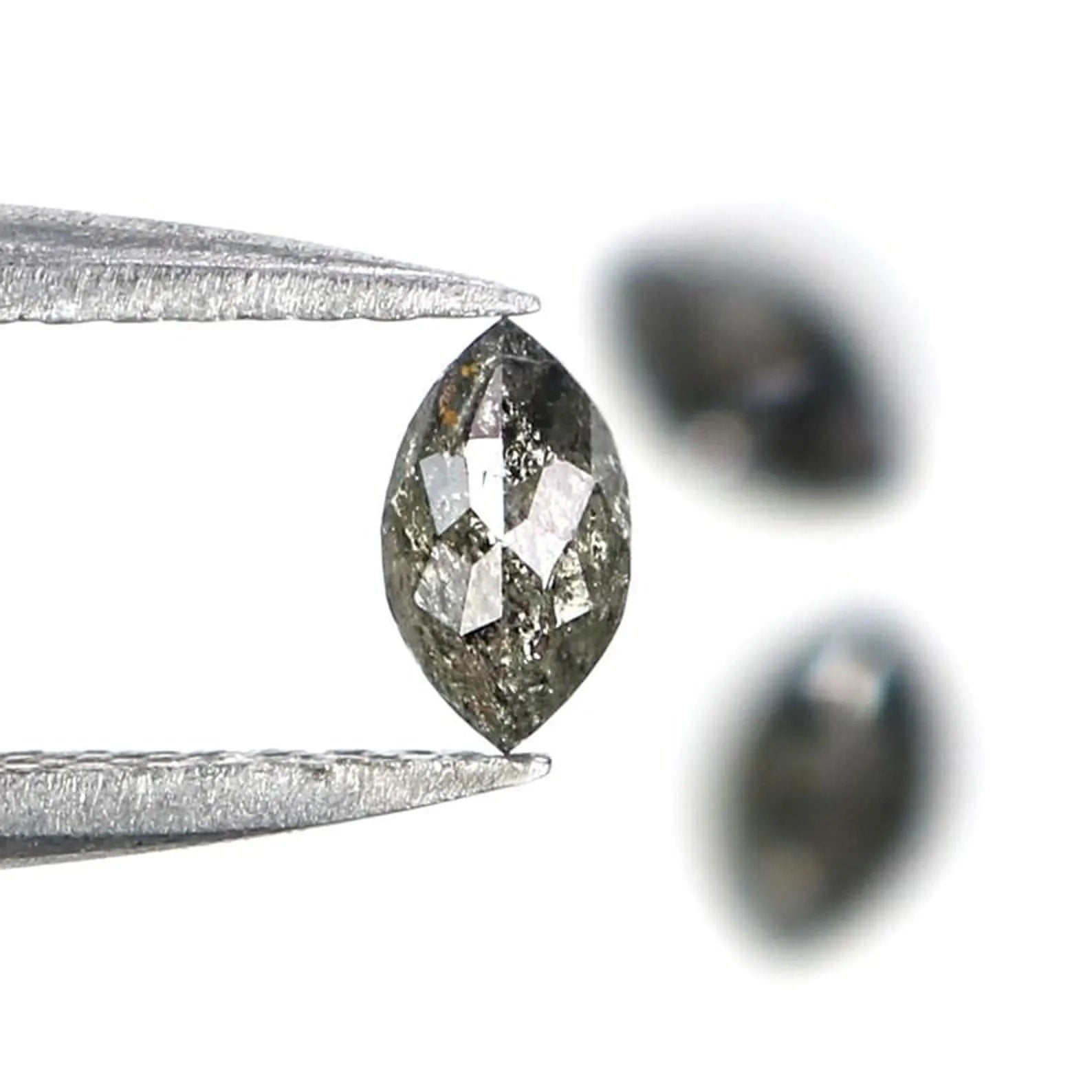 0.45 CT Natural Loose Marquise Shape Diamond Salt And Pepper Marquise Cut Diamond 5.00 MM Natural Loose Marquise Rose Cut Diamond NQ2421