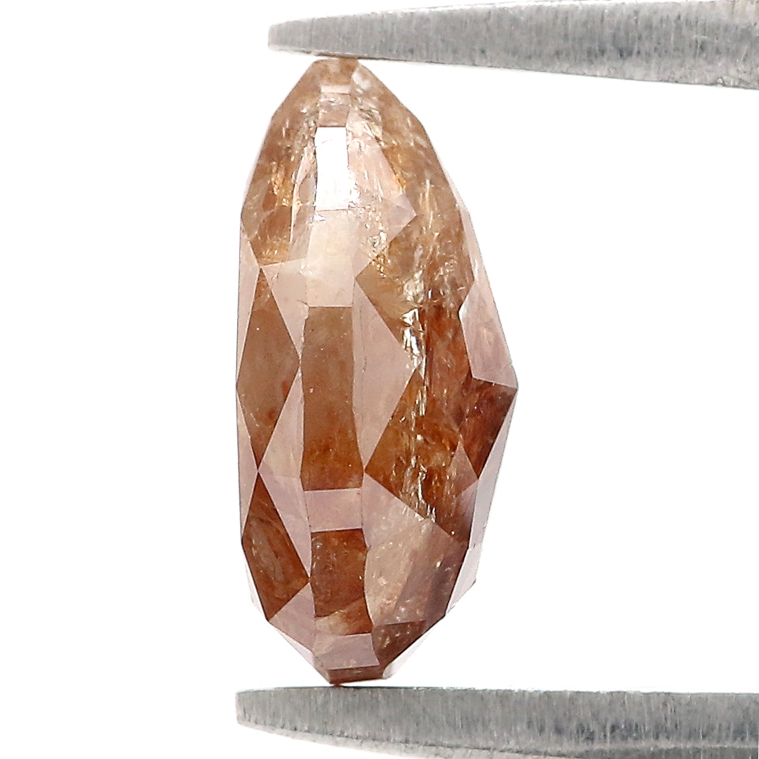 Natural Pear Brown Diamond 1.97 CT Loose Rose Cut Brown Stone 9.50 MM Rustic Diamond Pear Diamond For Custom Engagement Ring L3653