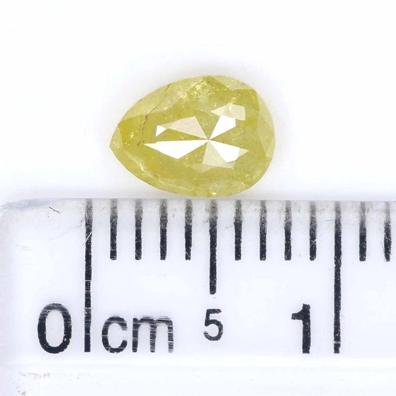 0.79 Ct Natural Loose Pear Shape Diamond Yellow Color Pear Diamond 6.70 MM Natural Loose Diamond Yellow Color Pear Rose Cut Diamond NQ1955