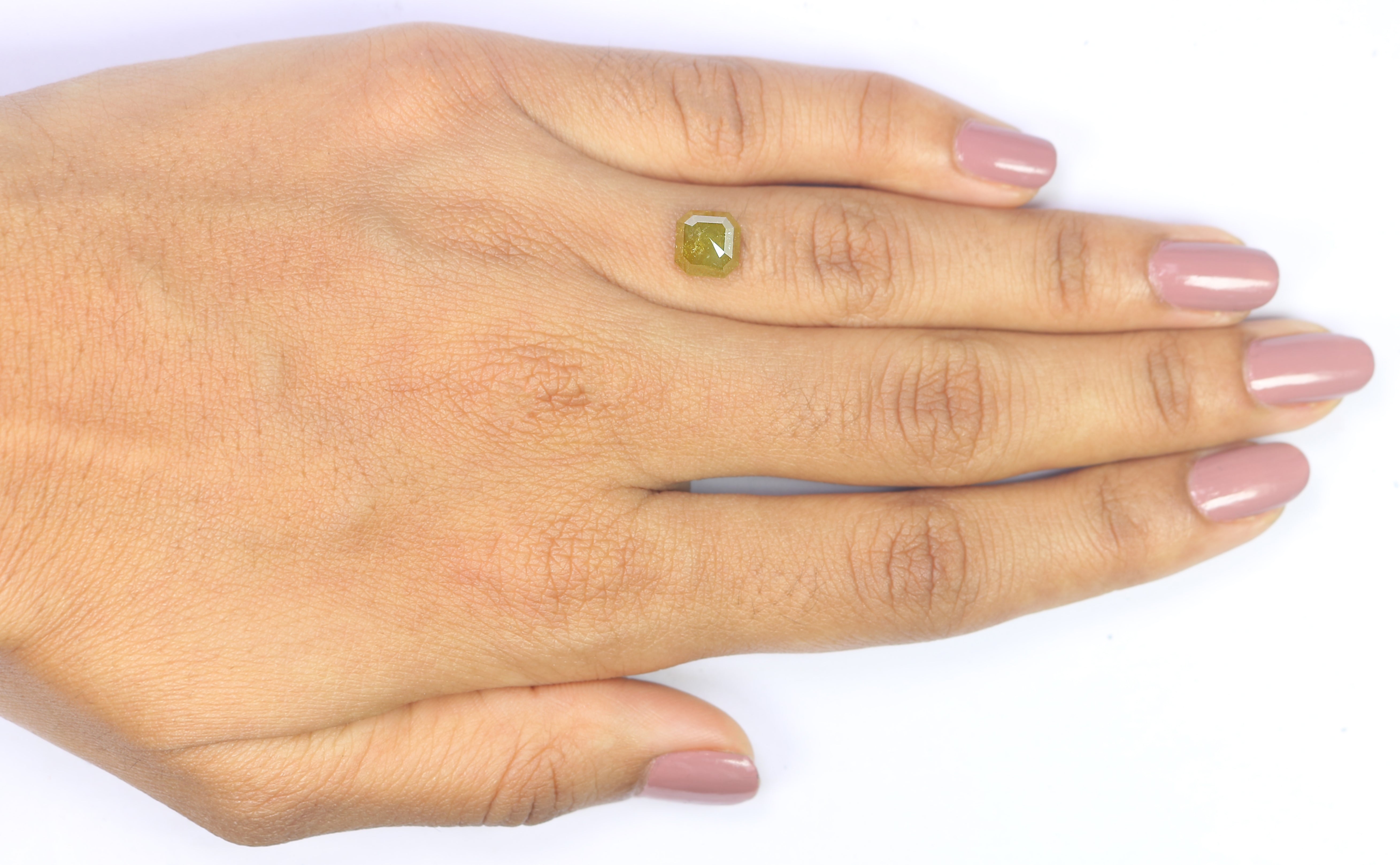 2.27 CT Natural Loose Radiant Shape Diamond Yellow Color Radiant Cut Diamond 7.00 MM Natural Loose Radiant Shape Rose Cut Diamond LQ6550