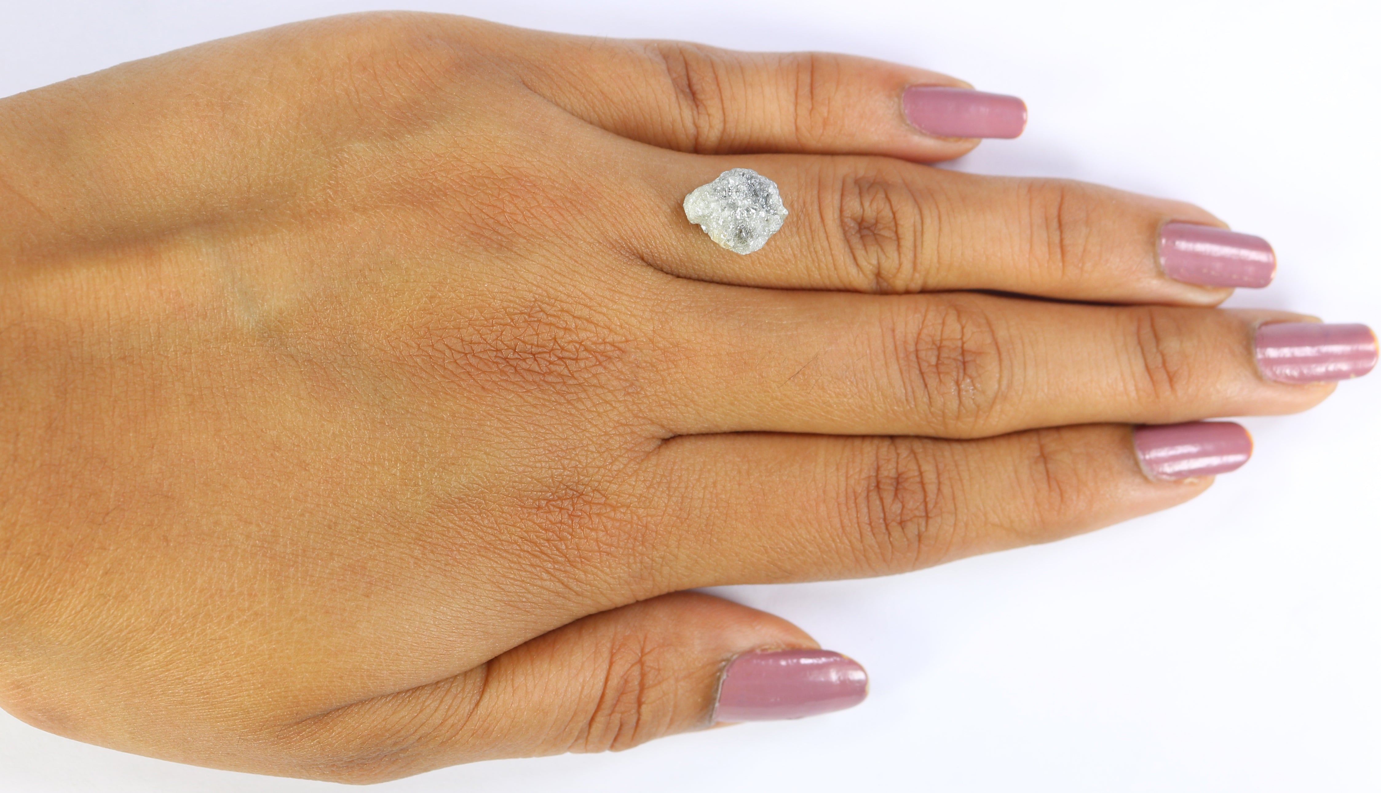4.11 CT Natural Loose Rough Shape Diamond Grey Color Rough Cut Diamond 10.90 MM Natural Loose Grey Color Rough Irregular Cut Diamond KQ2661