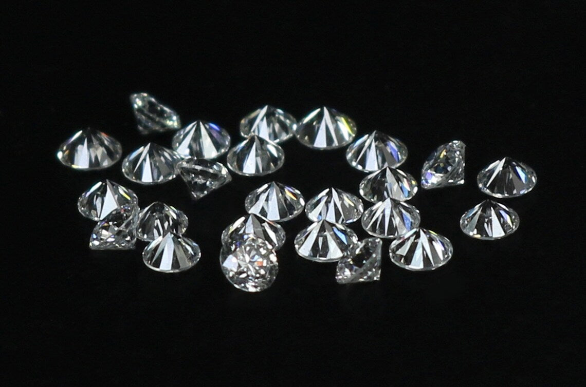 Lab Grown Loose White Diamond Round Brilliant Cut E F Color VS Clarity 0.80 To 2.00 MM Lot Lab Creted Diamond For Engagement Ring Q102