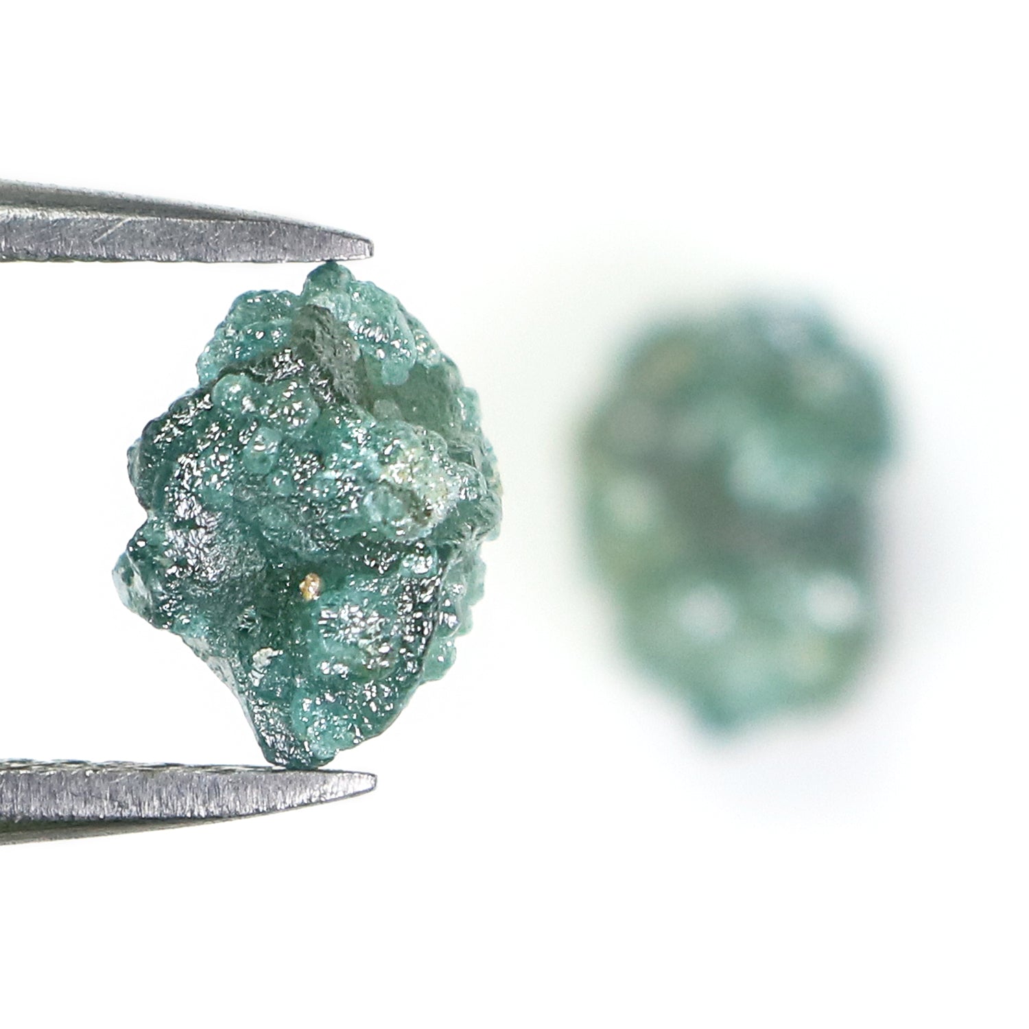 3.89 CT Natural Loose Rough Diamond Blue Color Rough Cut Diamond 6.40 MM Natural Diamond Blue Color Irregular Cut Rough Shape Diamond NQ677