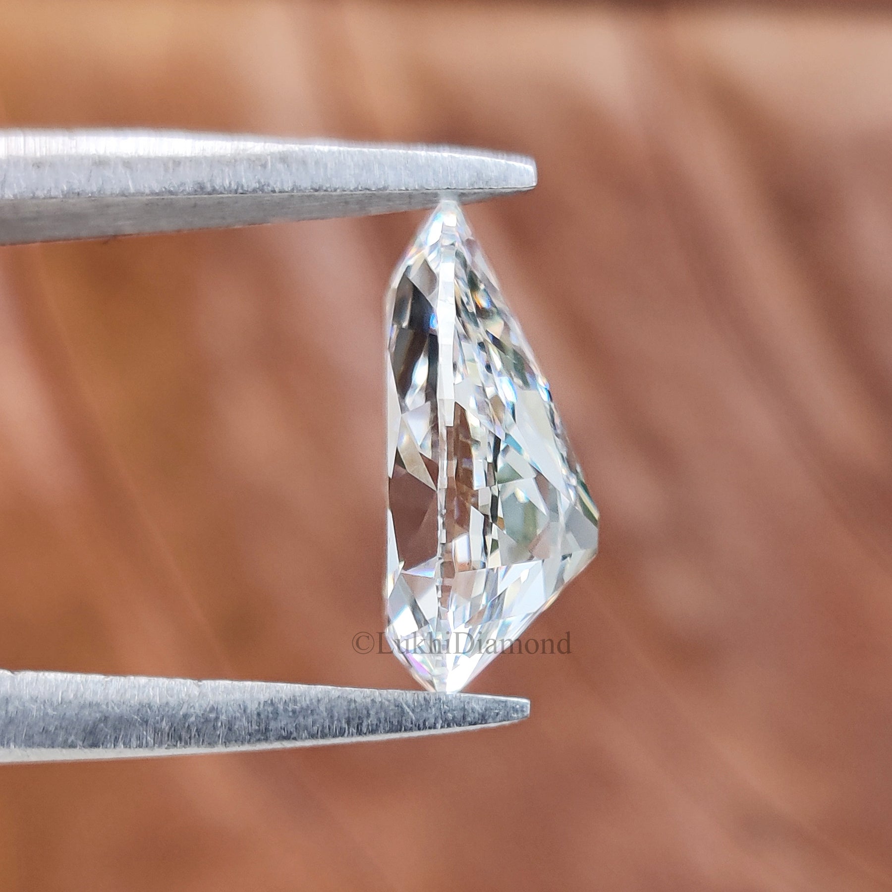 Lab Grown Pear Cut Diamond Old European Old Mine Cut Loose Diamond White Colorless CVD Stone Engagement Ring Antique Style Diamond Q207
