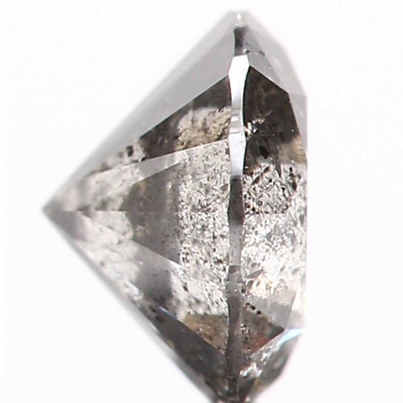 0.45 CT Natural Loose Round Shape Diamond Salt And Pepper Round Diamond 4.80 MM Natural Black Gray Color Round Brilliant Cut Diamond NQ810