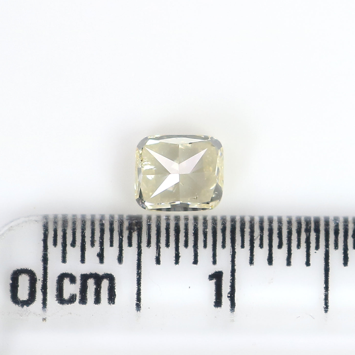 0.63 CT Natural Loose Cushion Shape Diamond Yellow Color Cushion Diamond 4.75 MM Natural Yellow Diamond Cushion Brilliant Cut Diamond QL3105