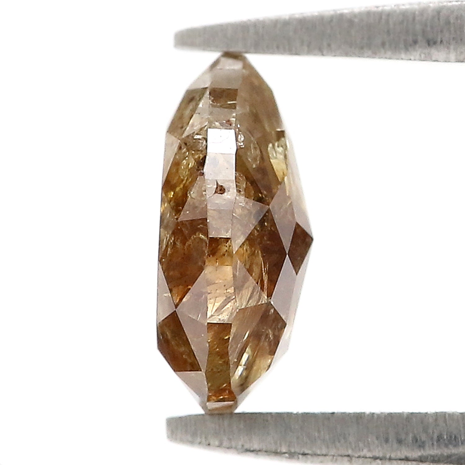 Natural Pear Brown Diamond 1.22 CT Loose Rose Cut Brown Stone 7.60 MM Rustic Diamond Pear Diamond For Custom Engagement Ring L3661