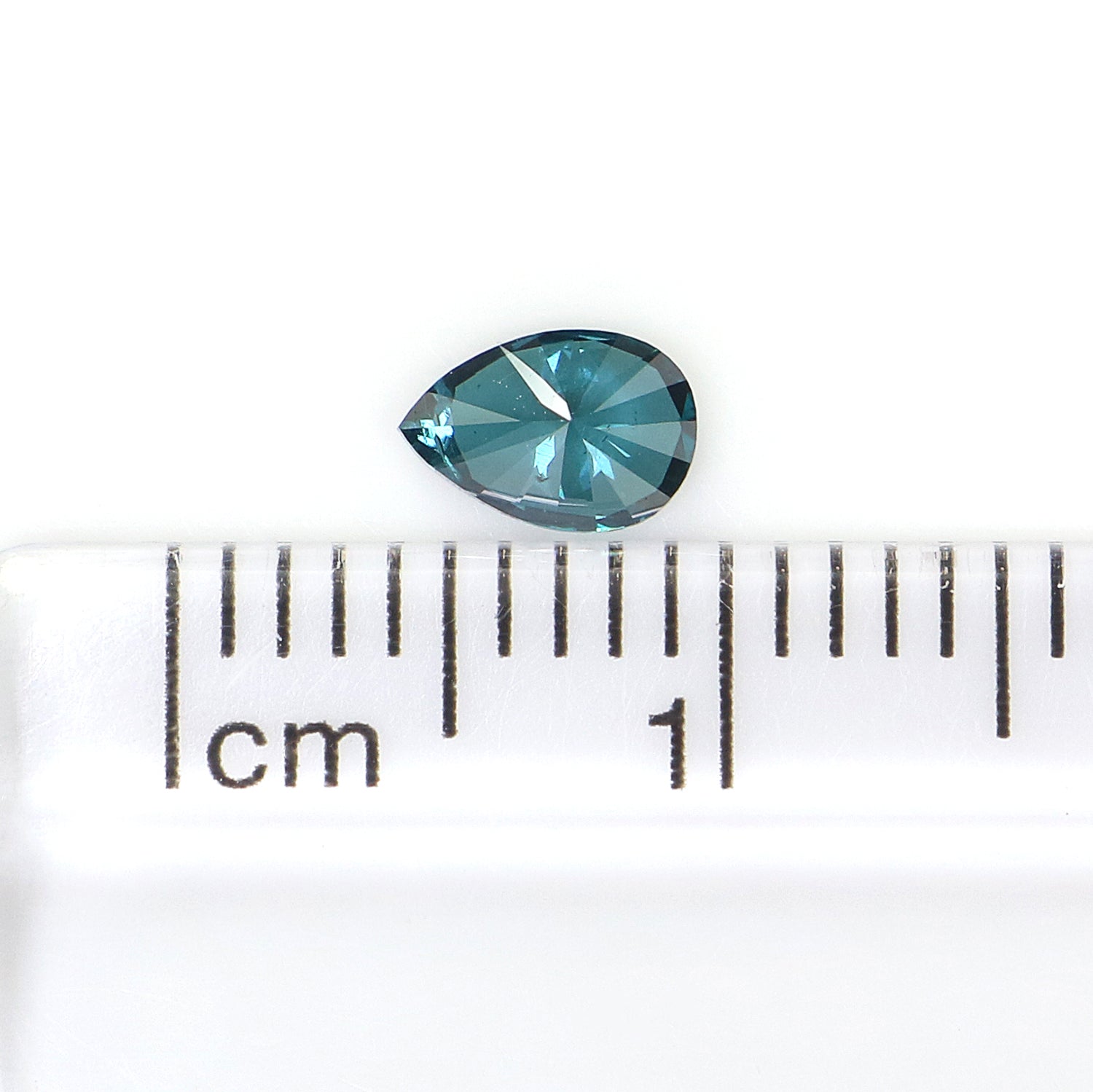 0.28 CT Natural Loose Pear Shape Diamond Blue Color Pear Cut Diamond 5.45 MM Natural Blue Color Diamond Pear Brilliant Cut Diamond LQ899