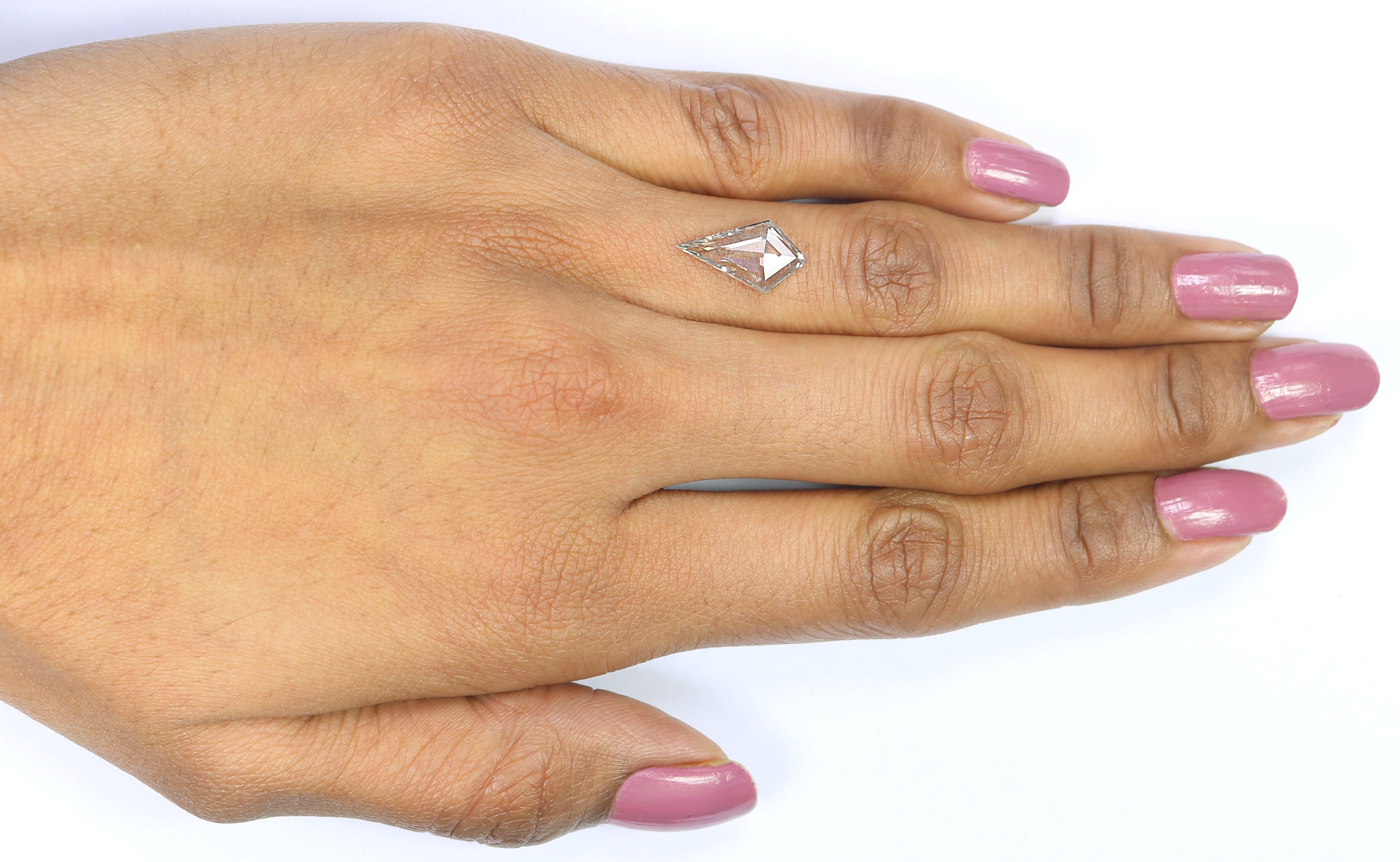 1.52 CT Kite Rose Cut Salt And Pepper Lab Grown 14.45 MM Loose Diamond CVD Fancy Black Grey Color Lab Created Antique Cut Diamonds L3579