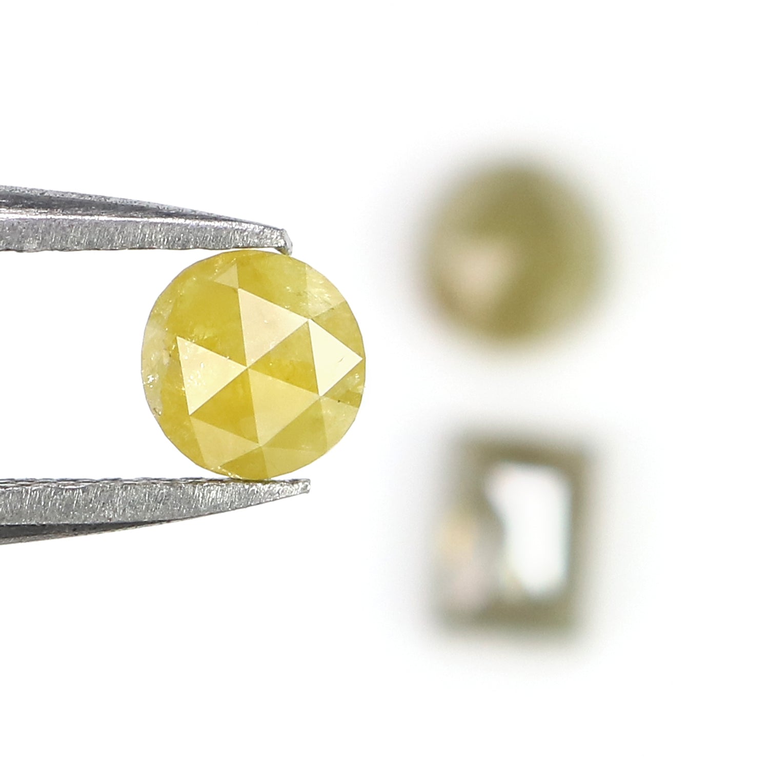 1.10 Ct Natural Loose Mix Shape Diamond Grey Color Mix Shape Diamond 4.85 MM Natural Diamond Yellow Color Mix Shape Rose Cut Diamond LQ3049
