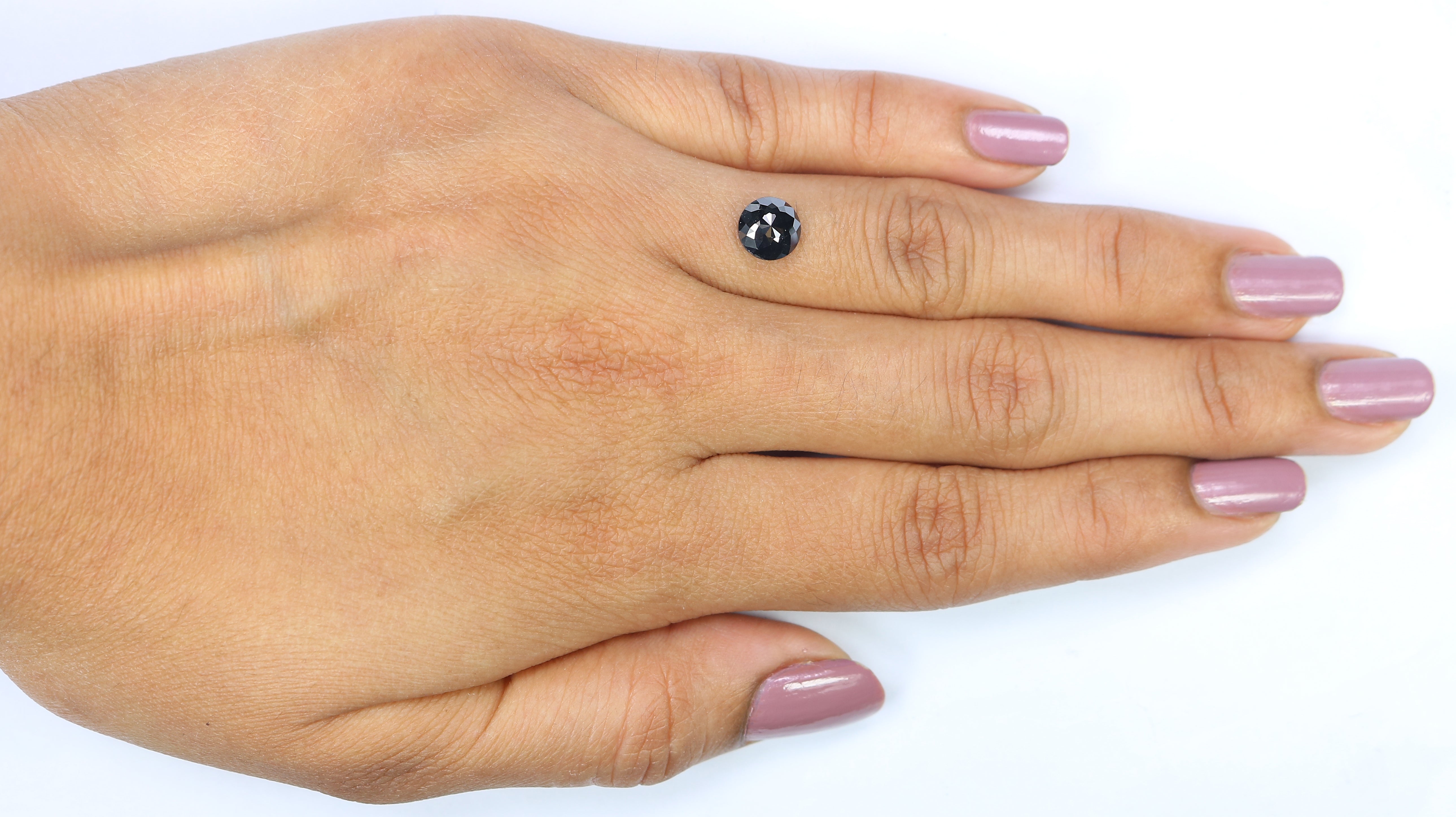 1.07 CT Natural Loose Round Rose Cut Diamond Black Color Round Cut Diamond 6.50 MM Natural Loose Diamond Round Rose Cut Shape Diamond QL3031