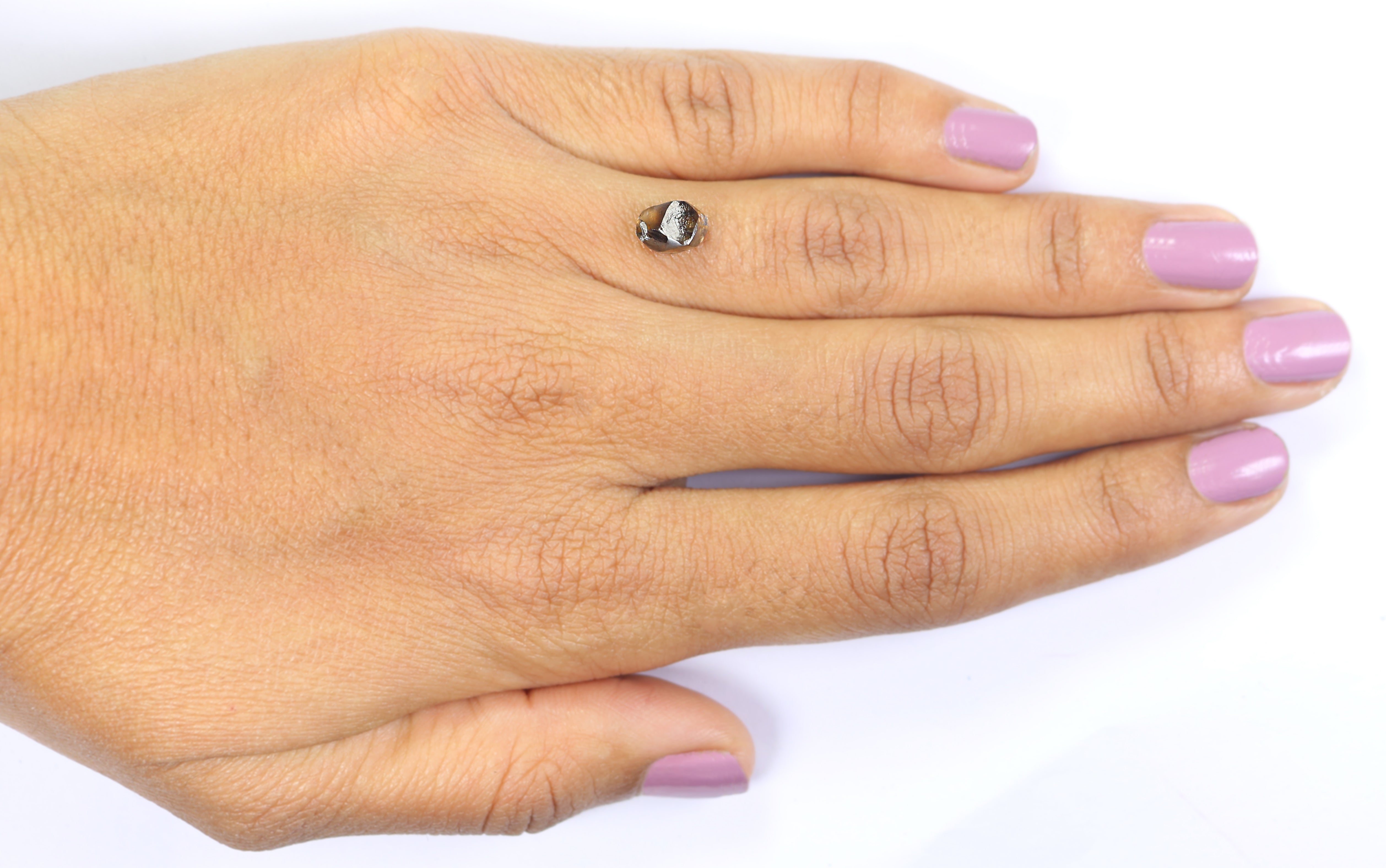 2.14 CT Natural Loose Rough Shape Diamond Brown Color Rough Cut Diamond 6.80 MM Natural Brown Diamond Rough Irregular Cut Diamond KR1329