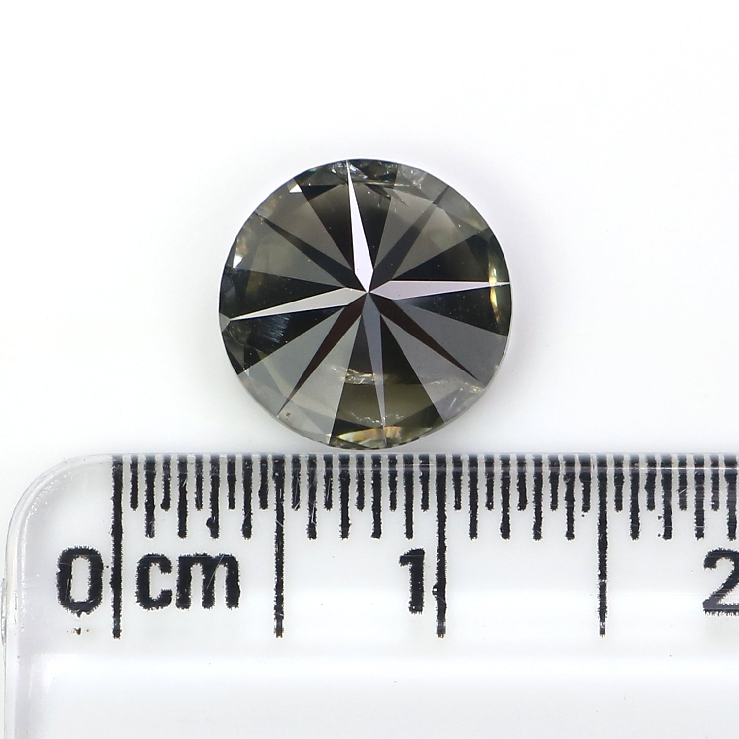 2.93 CT Natural Loose Round Shape Diamond Black Grey Color Round Shape Diamond 9.00 MM Salt And Pepper Round Brilliant Cut Diamond QL389