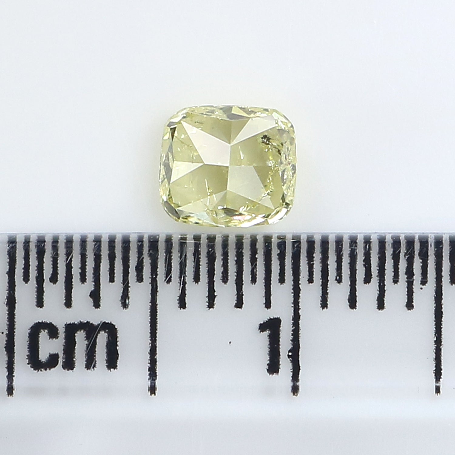 IGI Certified Natural Loose Cushion Modified Brilliant Cut Diamond, Natural Fancy Yellow Color Diamond, Cushion Shape Diamond 0.56 CT KDL7701