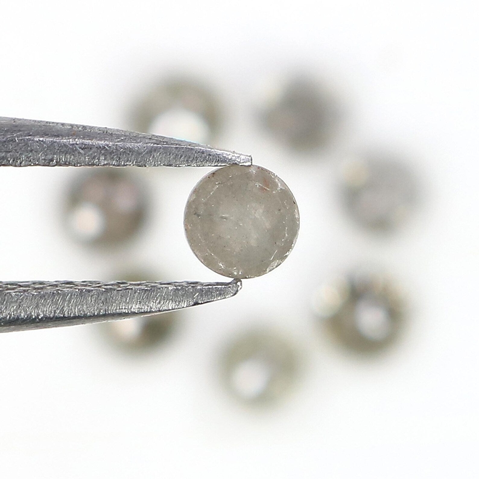 1.30 Ct Natural Loose Round Rose Cut Diamond Salt And Pepper Round Shape Diamond 3.10 MM Natural Grey Color Round Rose Cut Diamond NQ1802