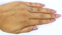 Natural Loose Pear Diamond, Salt And Pepper Pear Diamond, Natural Loose Diamond, Pear Rose Cut Diamond, 0.69 CT Pear Shape Diamond KR2677