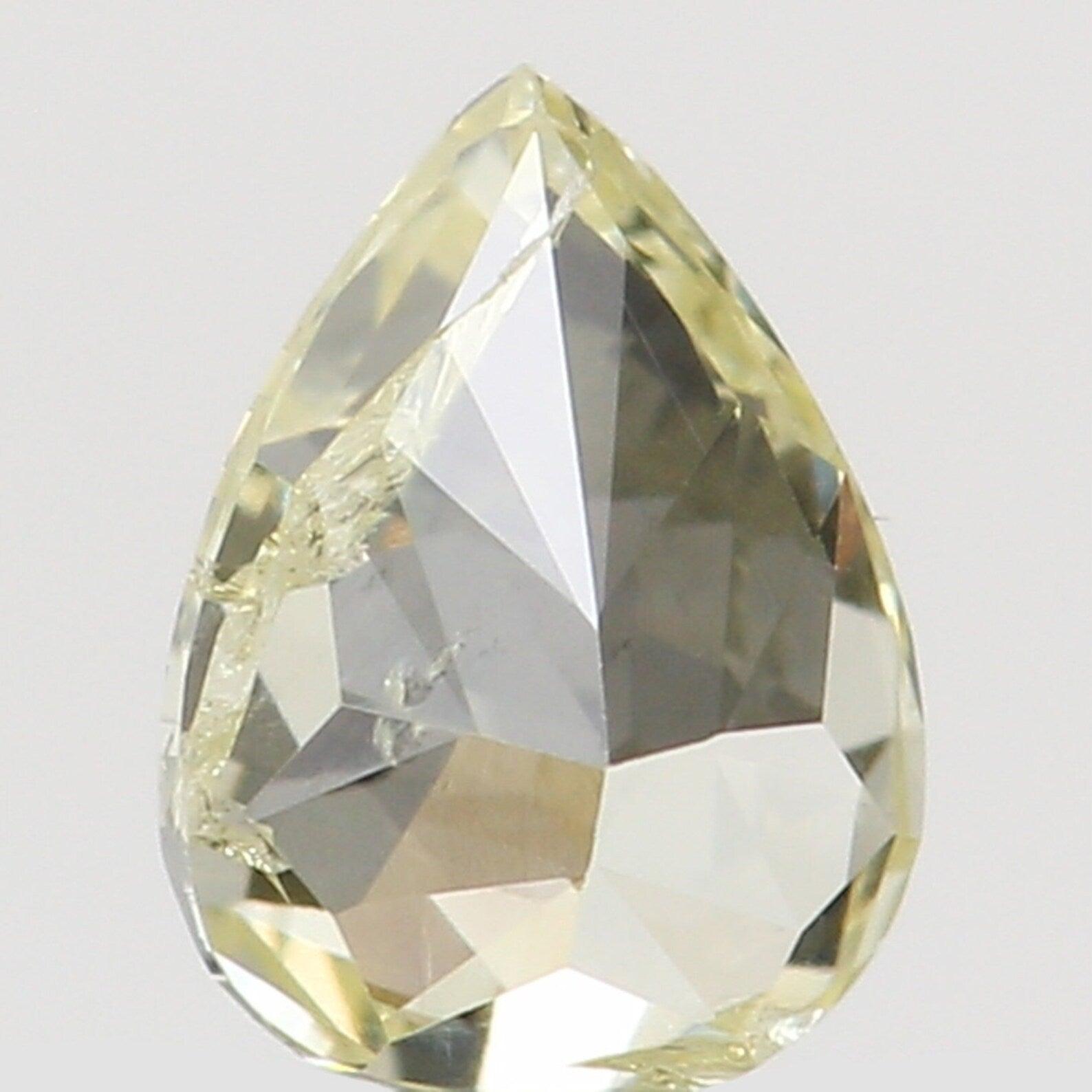 0.13 Ct Natural Loose Pear Shape Diamond Yellow Color Pear Cut Diamond 3.80 MM Natural Loose Diamond Pear Brilliant Cut Diamond N8102