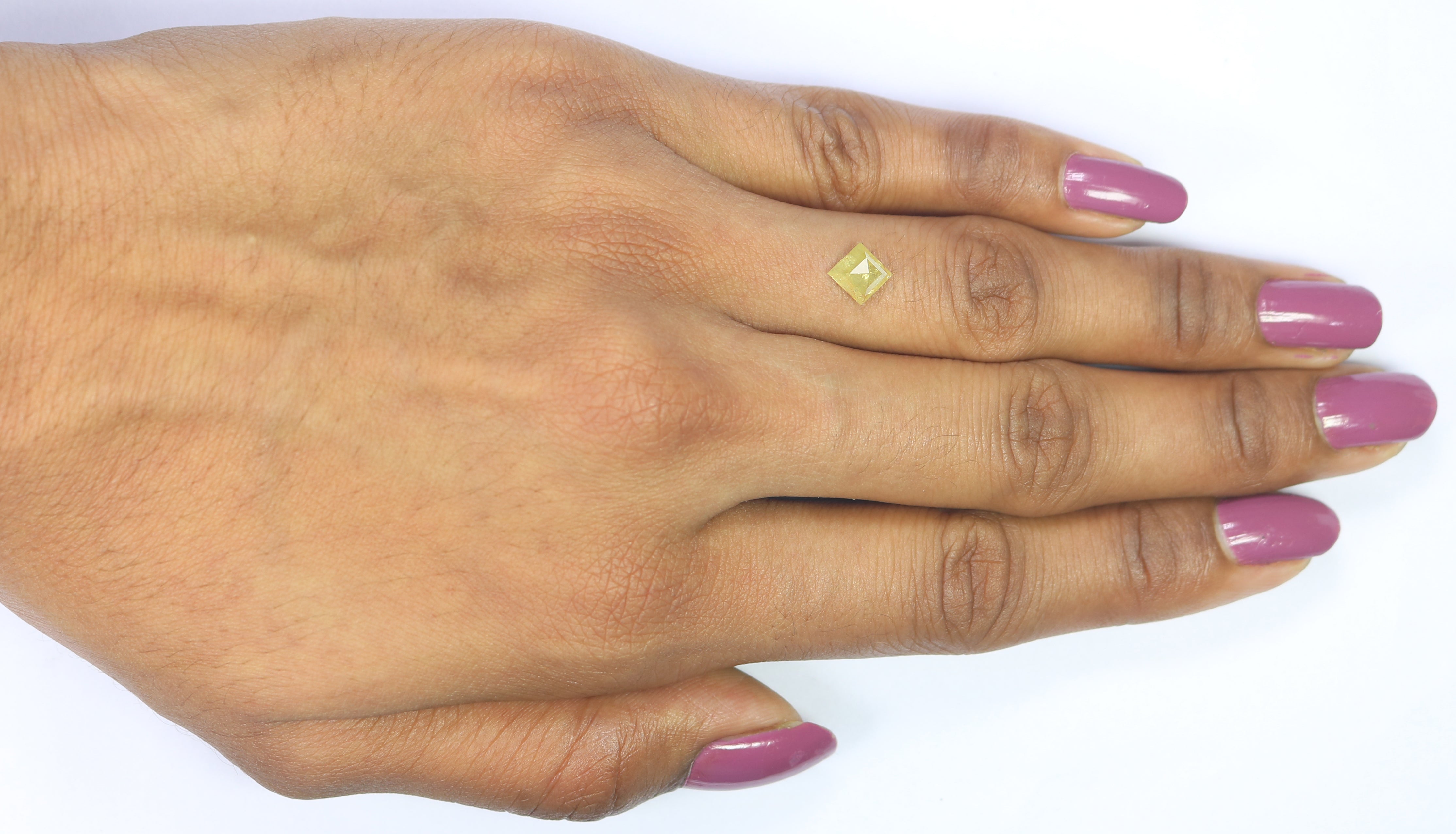 0.67 CT Natural Loose Kite Shape Diamond Yellow Color Kite Cut Diamond 7.40 MM Natural Loose Diamond Kite Shape Rose Cut Diamond N2672