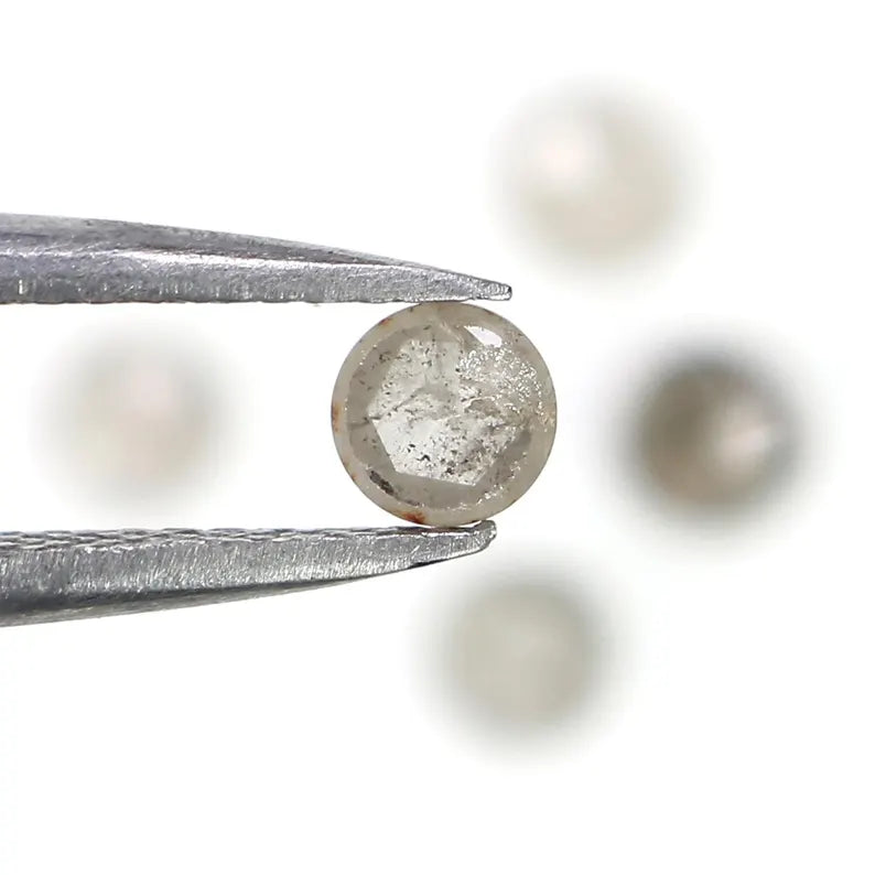 1.03 CT Natural Loose Round Rose Cut Diamond Grey Color Round Diamond 3.50 MM Natural Loose Grey Color Round Rose Cut Shape Diamond NQ7885