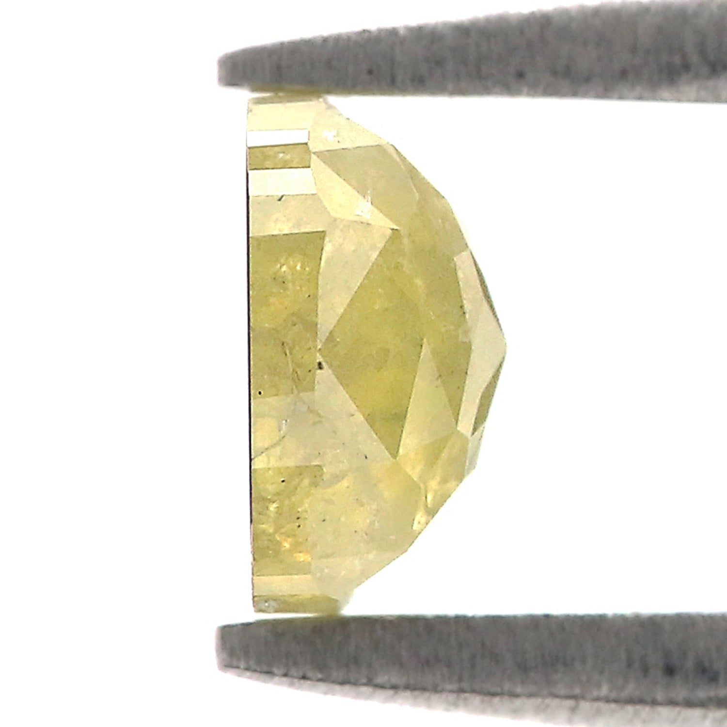 0.81 CT Natural Loose Cushion Shape Diamond Yellow Color Cushion Cut Diamond 5.65 MM Natural Yellow Diamond Cushion Rose Cut Diamond QL9098