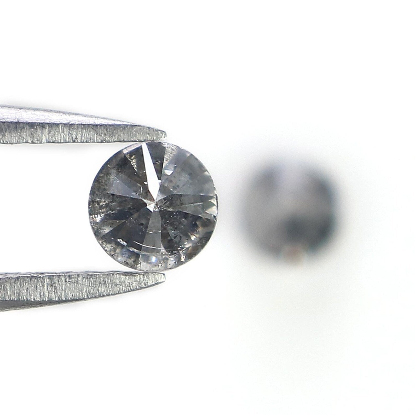0.73 CT Natural Loose Round Shape Diamond Salt And Pepper Round Cut Diamond 4.10 MM Natural Loose Diamond Round Brilliant Cut Diamond NQ1504