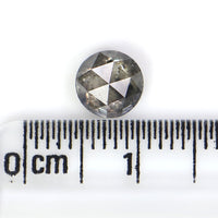 Natural Loose Round Rose Cut Diamond, Salt And Pepper Round Diamond, Natural Loose Diamond, Rose Cut Diamond, 0.93 CT Round Shape L2941