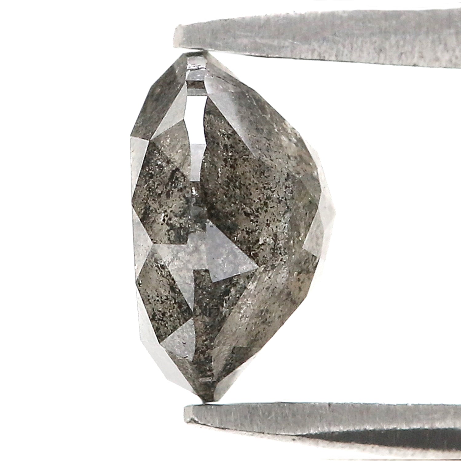 1.71 Ct Natural Loose Round Rose Cut Diamond Black Color Rose Cut Diamond 7.20 MM Natural Loose Salt And Pepper Rose Cut Diamond QL1198