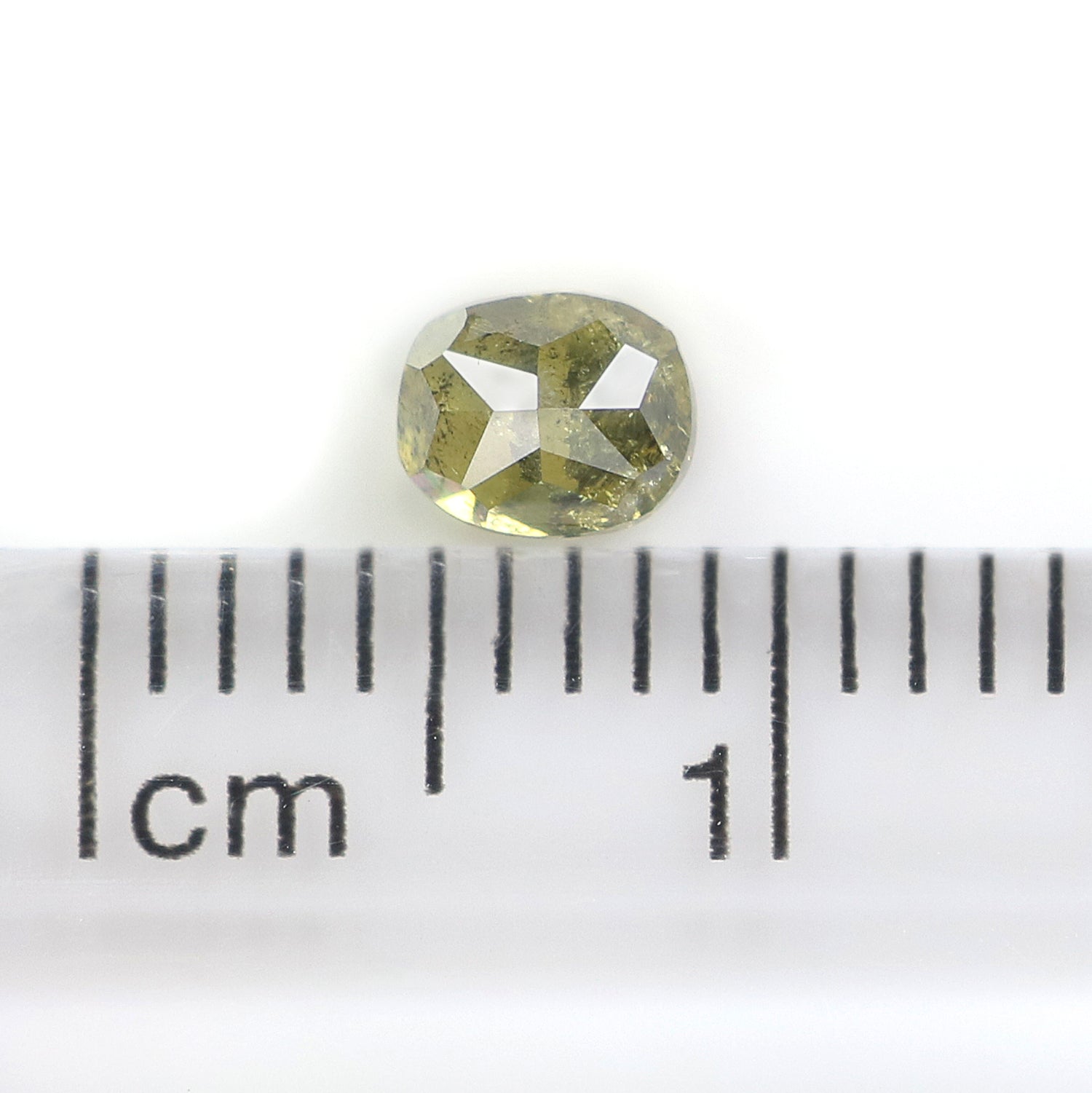 0.41 CT Natural Loose Cushion Shape Diamond Yellow Color Cushion Cut Diamond 4.40 MM Natural Loose Green Color Cushion Brilliant Cut Diamond LQ5634