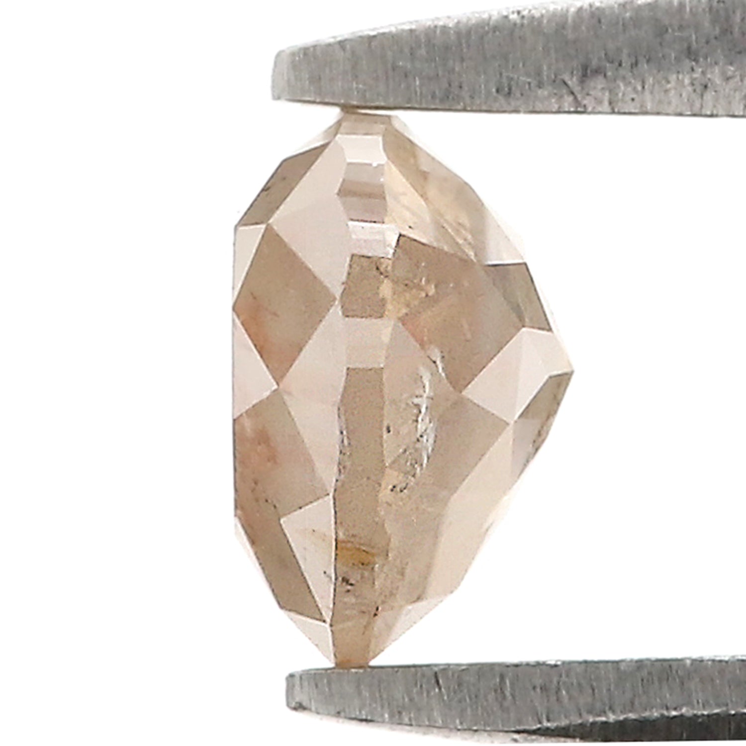 Natural Heart Grey Diamond 0.91 CT Loose Rose Cut Brown Stone 5.40 MM Rustic Diamond Heart Diamond For Custom Engagement Ring L3649