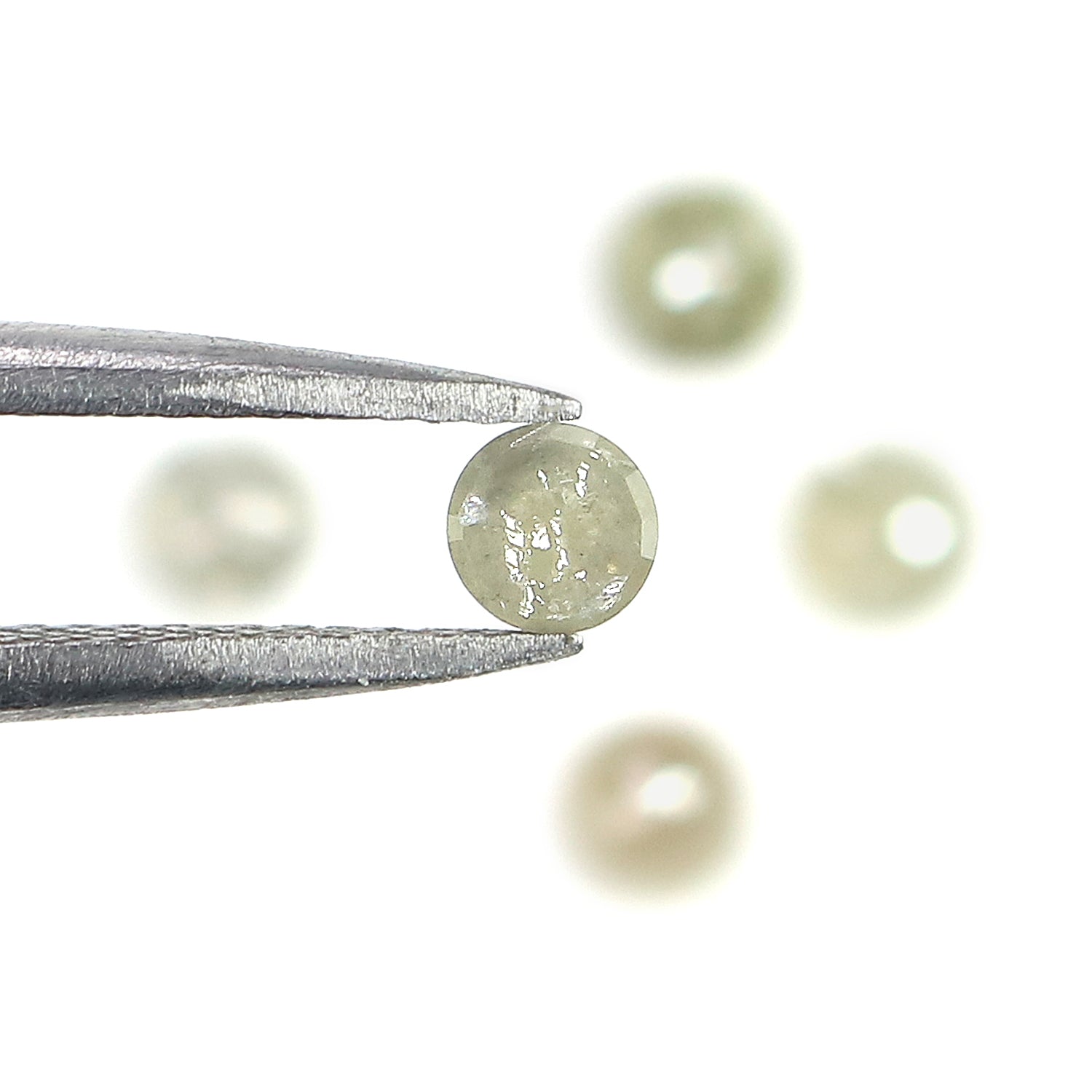 1.06 CT Natural Loose Round Rose Cut Diamond Grey Color Round Shape Diamond 3.50 MM Natural Loose Grey Color Round Rose Cut Diamond LQ6054
