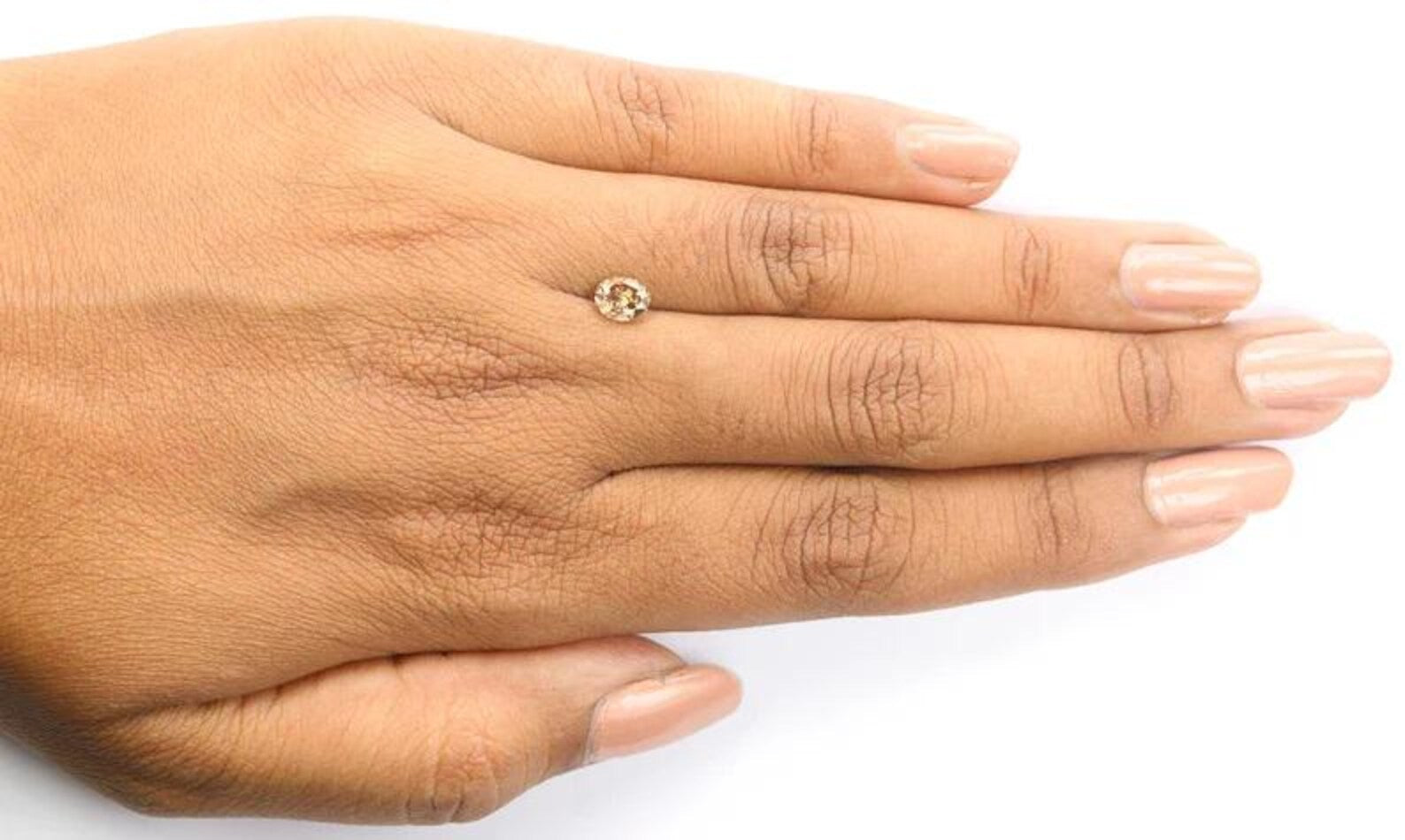 0.63 Ct Natural Loose Oval Shape Diamond Brown Color Oval Cut Diamond 5.70 MM Natural Diamond Brown Color Oval Brilliant Cut Diamond NQ1294