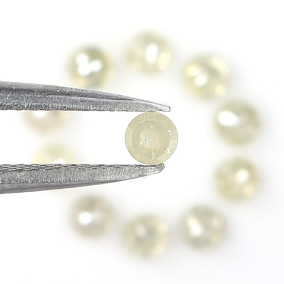 1.44 CT Natural Loose Round Rose Cut Diamond Grey Color Round Shape Diamond 2.80 MM Natural Loose Grey Color Round Rose Cut Diamond LQ6349