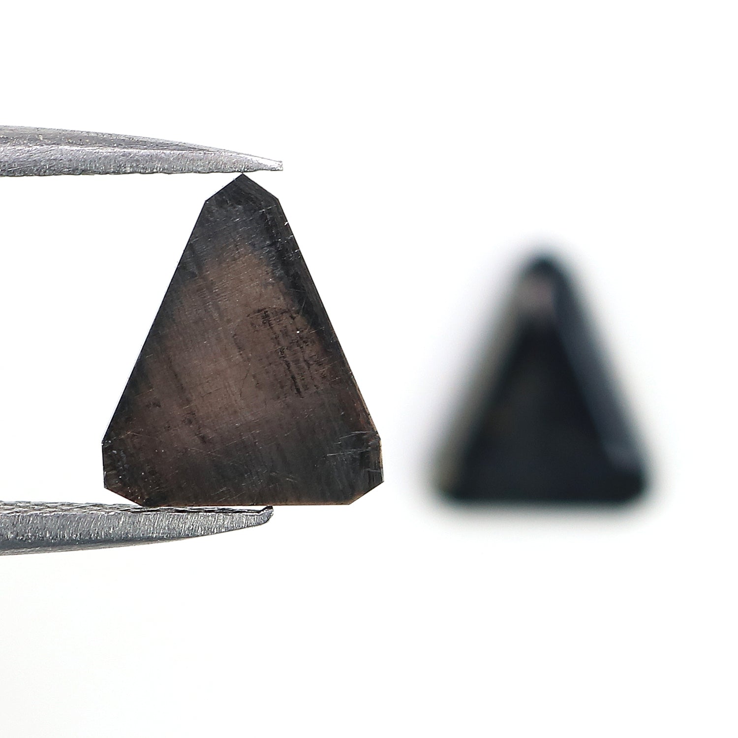 2.27 Ct Natural Loose Triangle Shape Pair Diamond Black Color Diamond 9.25 MM Natural Triangle Diamond Triangle Cut Pair Diamond LQ3039