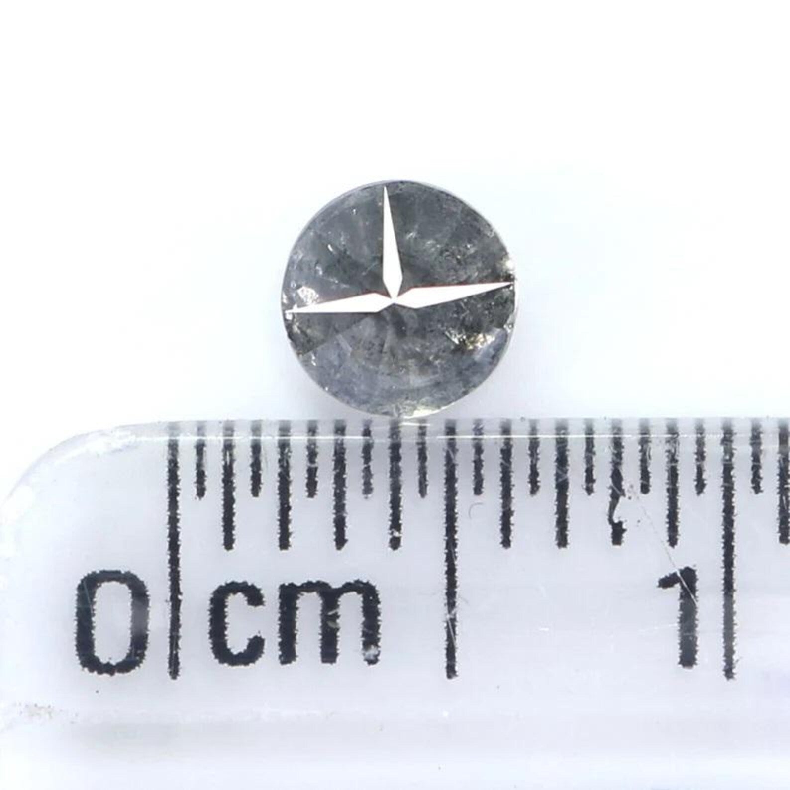 0.34 CT Natural Loose Round Shape Diamond Salt And Pepper Round Diamond 4.30 MM Natural Black Grey Color Round Brilliant Cut Diamond NQ7051