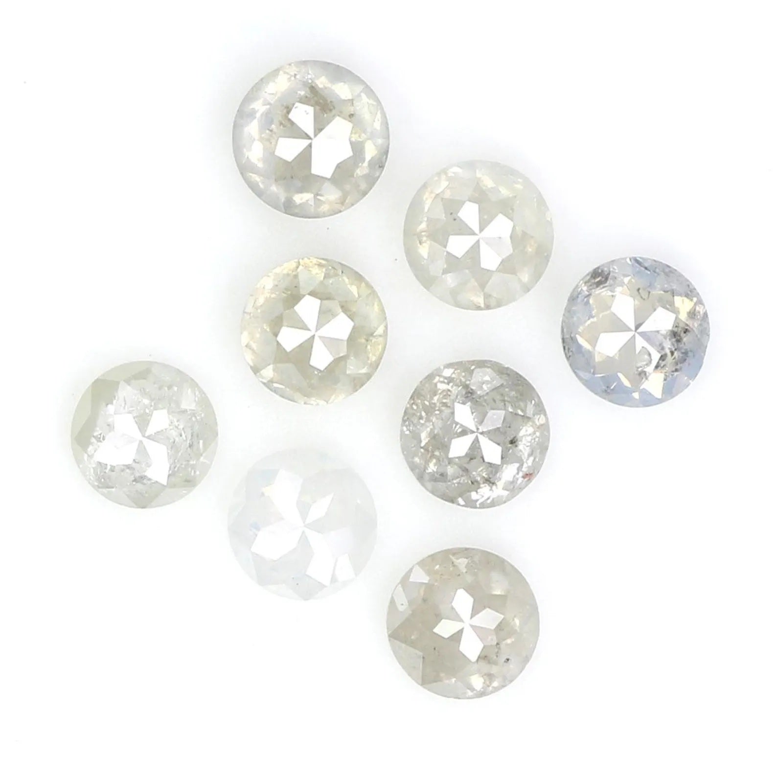 1.32 CT Natural Loose Round Rose Cut Diamond Grey Color Round Shape Diamond 3.10 MM Natural Loose Grey Color Round Rose Cut Diamond NQ415