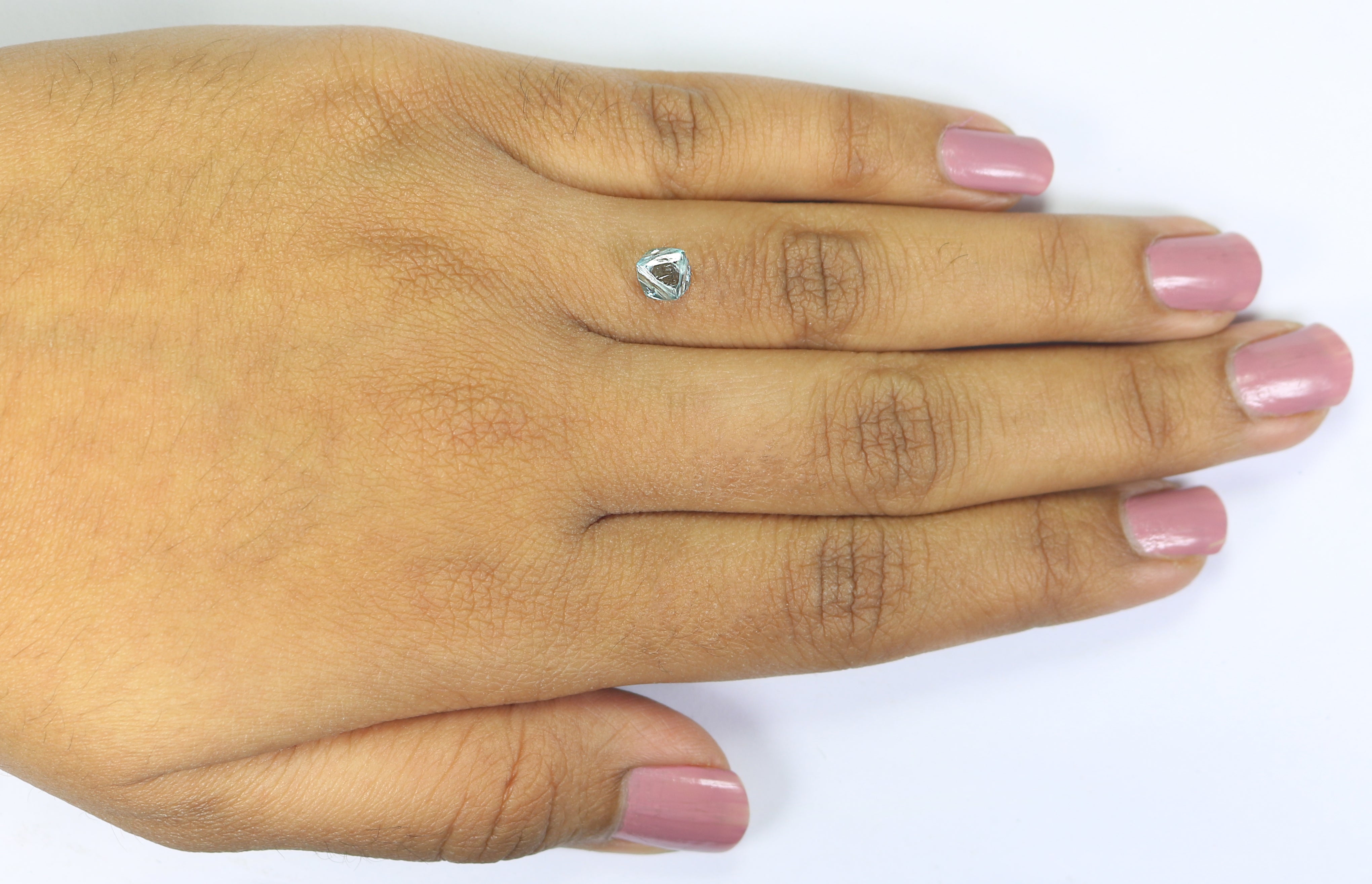 1.36 CT Natural Loose Rough Shape Diamond Blue Color Rough Uncut Diamond 6.80 MM Natural Loose Blue Color Rough Irregular Cut Diamond L3498