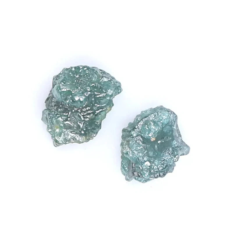3.89 CT Natural Loose Rough Diamond Blue Color Rough Cut Diamond 6.40 MM Natural Diamond Blue Color Irregular Cut Rough Shape Diamond NQ677