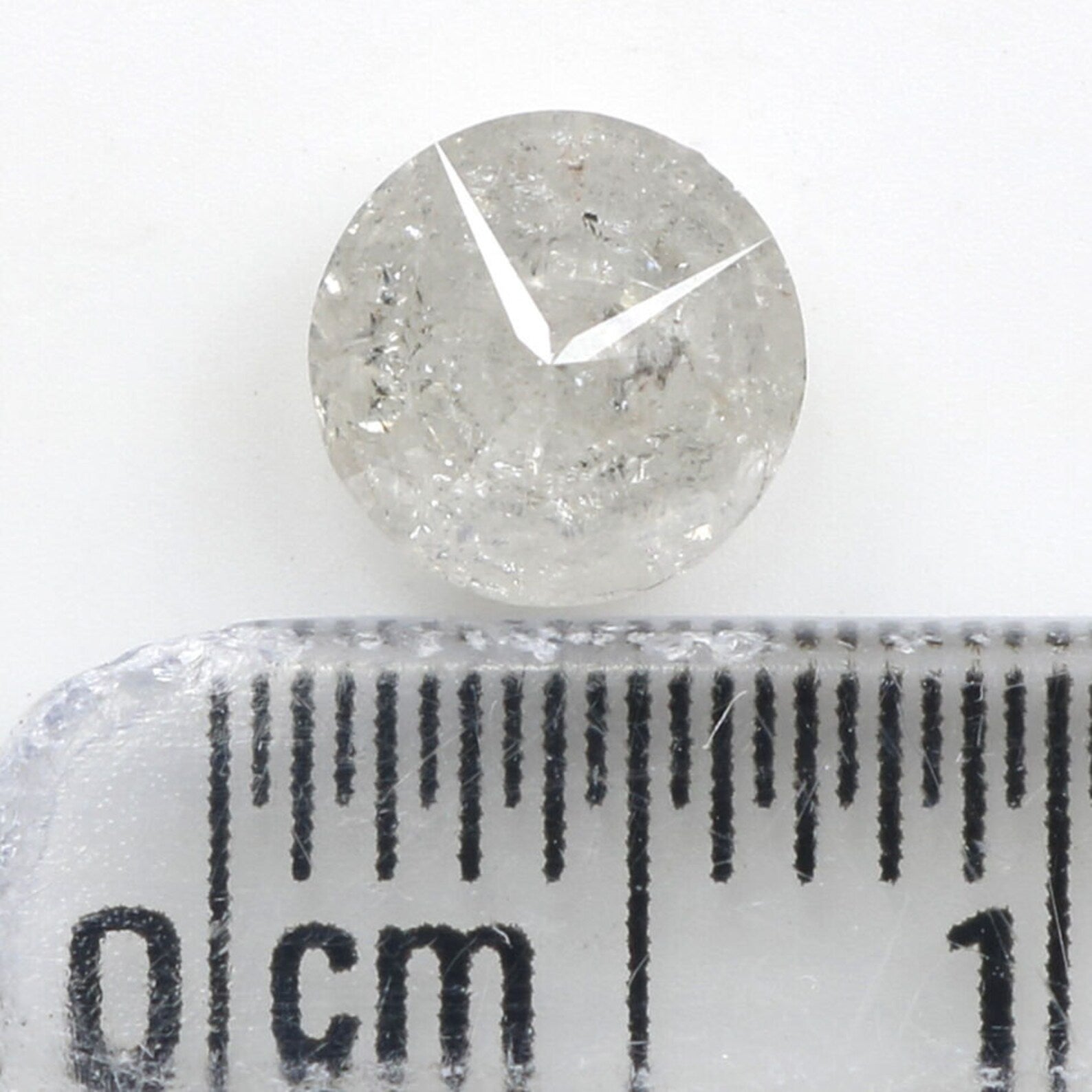 0.86 CT Natural Loose Round Shape Diamond Salt And Pepper Round Cut Diamond 5.95 MM Natural Diamond Grey Round Brilliant Cut Diamond QN1062
