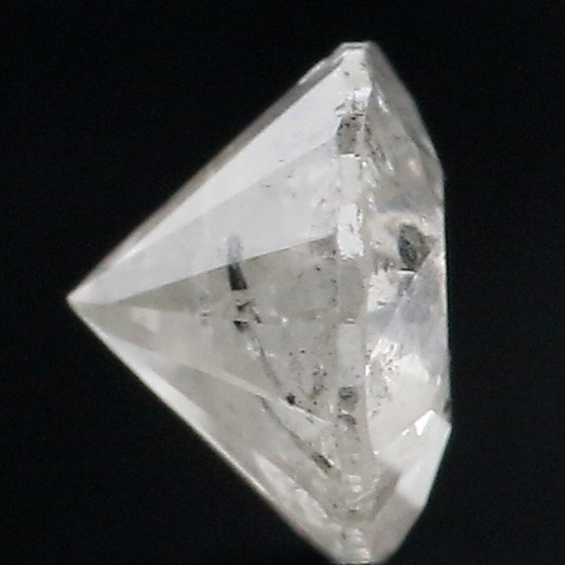 0.81 Ct Natural Loose Diamond Round Milky Grey Color 5.75 MM N487