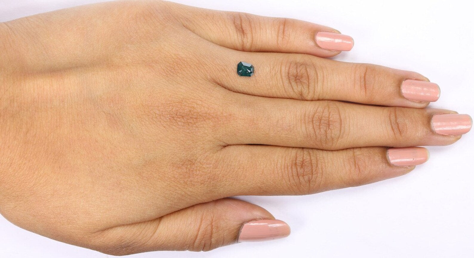 0.50 CT Natural Loose Diamond Emerald Shape Diamond Blue Color Emerald Diamond 5.30 MM Natural Loose Diamond Emerald Rose Cut Diamond NQ9400