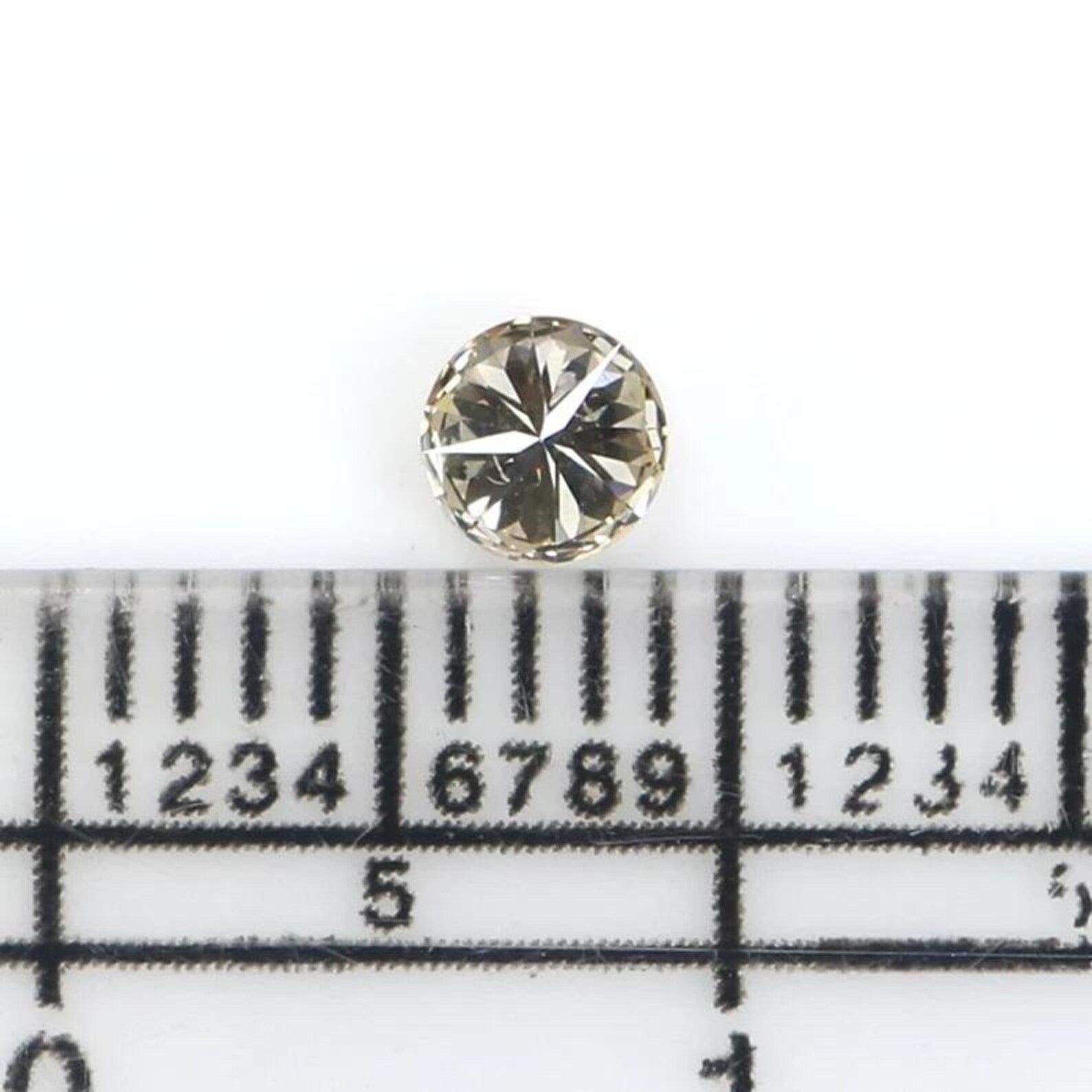 0.19 Ct Natural Loose Round Shape Diamond Brown Color Round Diamond 3.70 MM Natural Diamond Brown Color Round Brilliant Cut Diamond NQ7404