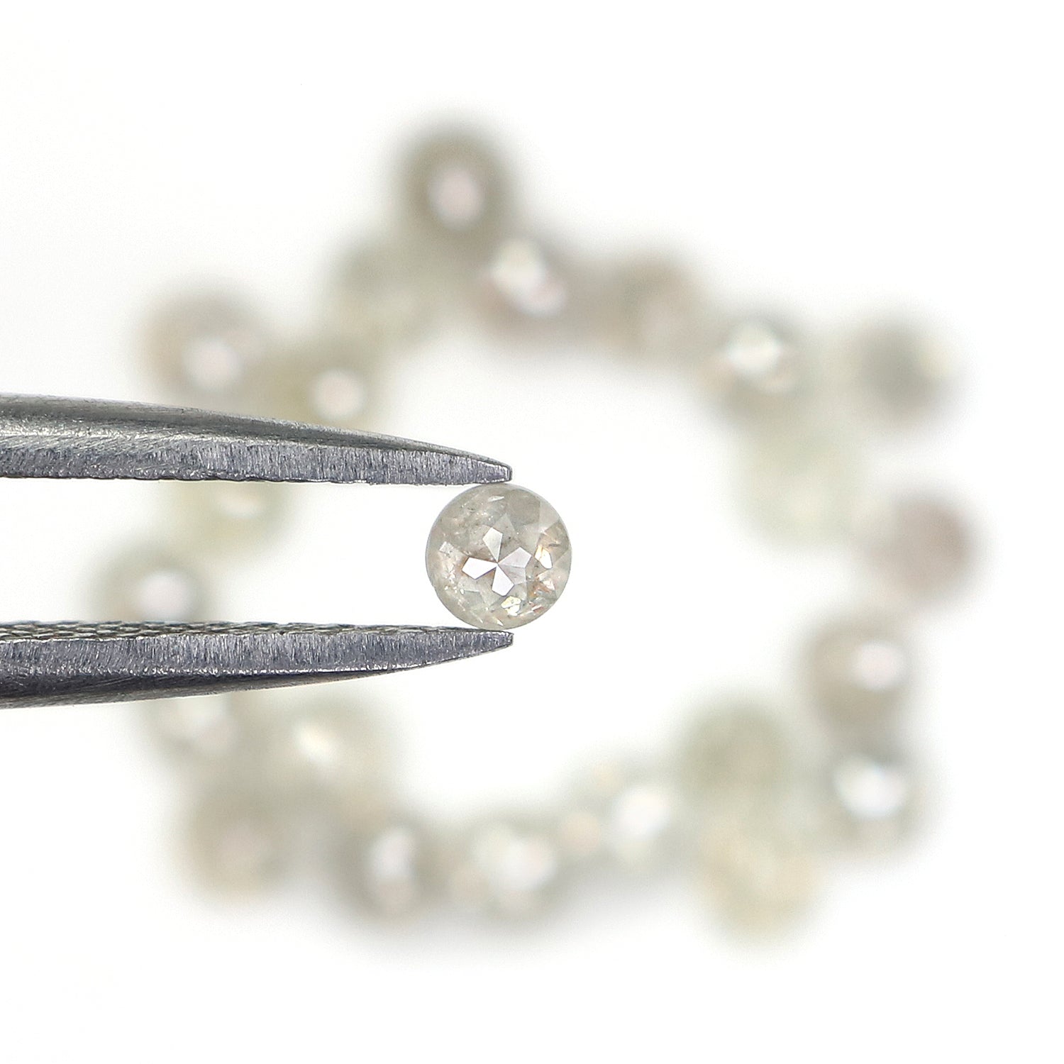 2.56 CT Natural Loose Round Rose Cut Diamond Grey Color Round Shape Diamond 2.70 MM Natural Loose Grey Color Round Rose Cut Diamond LQ5127