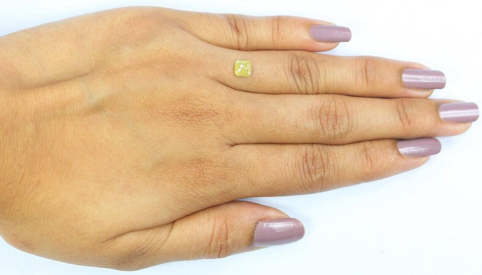 0.80 CT Natural Loose Radiant Shape Diamond Yellow Color Radiant Diamond 5.00 MM Natural Loose Yellow Color Radiant Rose Cut Diamond NQ8329
